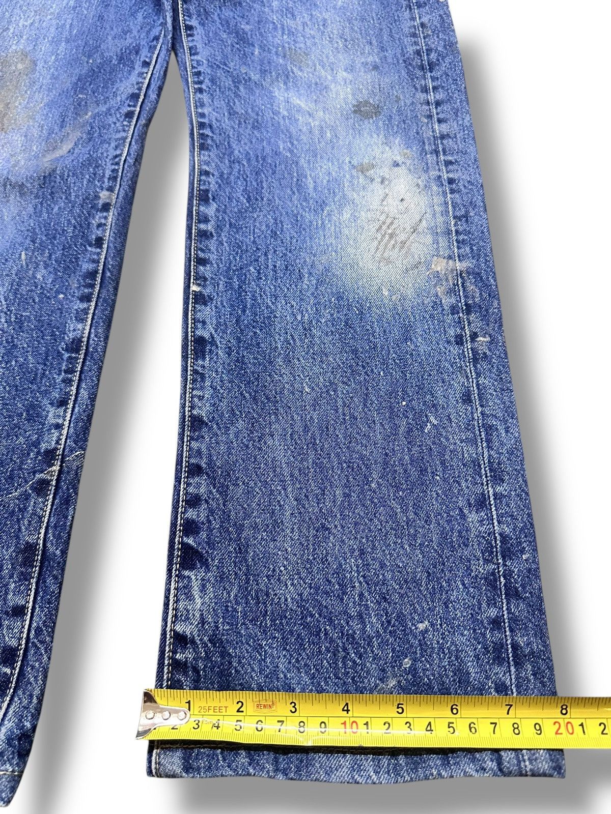 Japanese Brand Uniqlo Painted Striked Jeans With Baggy Wideleg Style Size US 30 / EU 46 - 17 Thumbnail