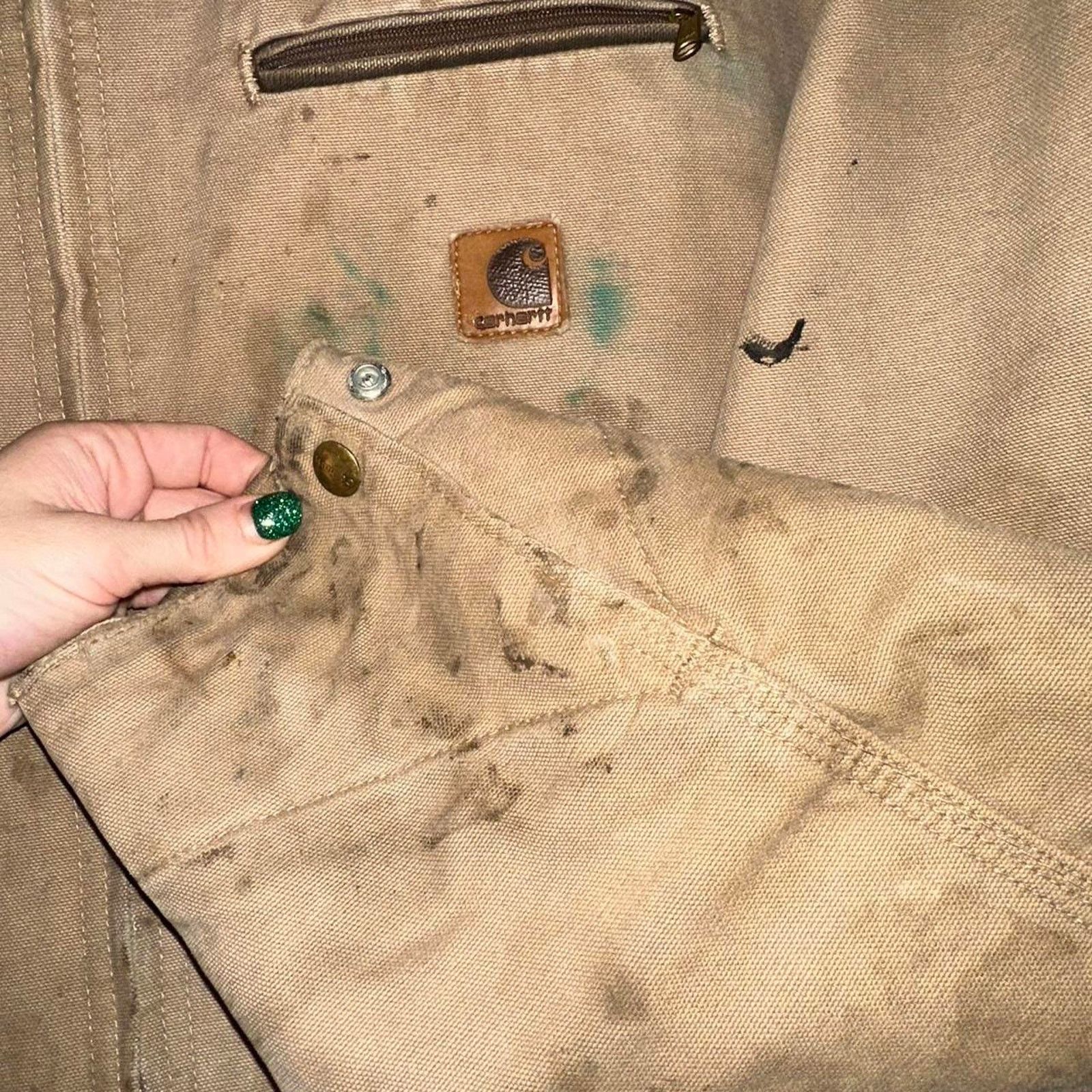 Carhartt Vintage Distressed Carhartt J97 Detroit Jacket size L Size US L / EU 52-54 / 3 - 6 Thumbnail