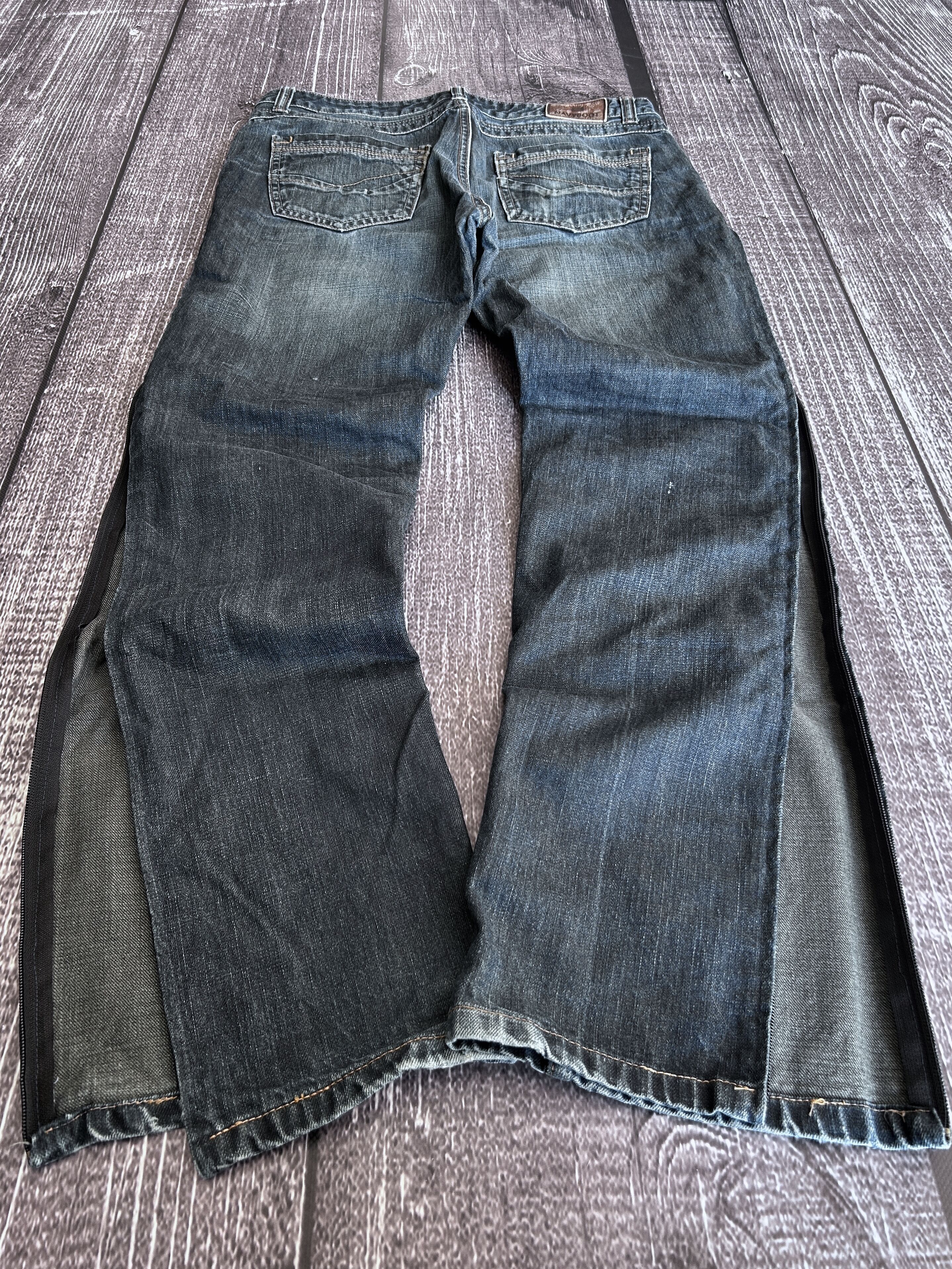 Designer 💥 JUNYA WATANABE BALENCIAGA STYLE FULL ZIP JEANS Size US 32 / EU 48 - 1 Thumbnail
