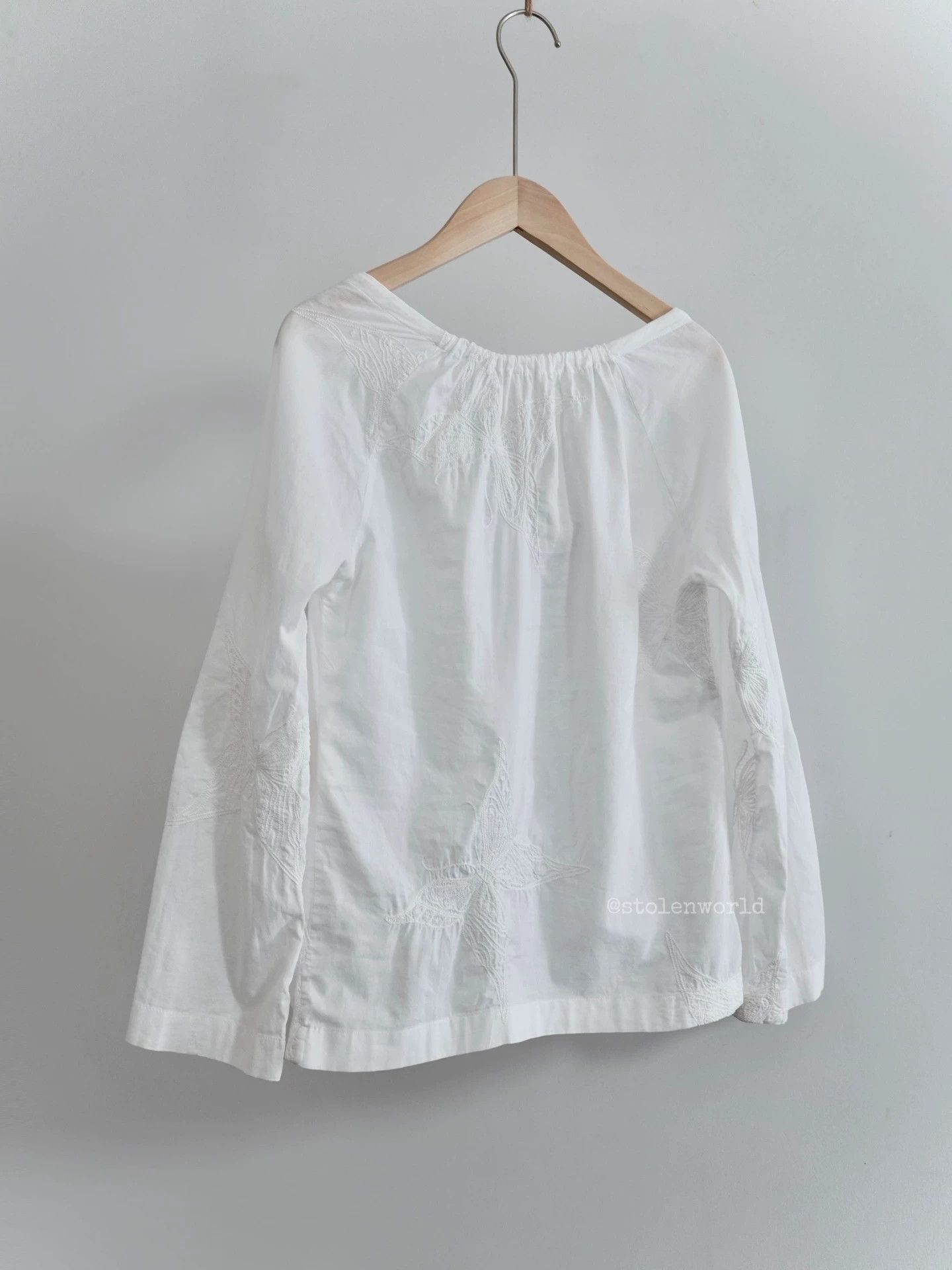 Junya Watanabe Junya Watanabe 03SS Para Butterfly Embroidered Top S Size S / US 4 / IT 40 - 4 Thumbnail