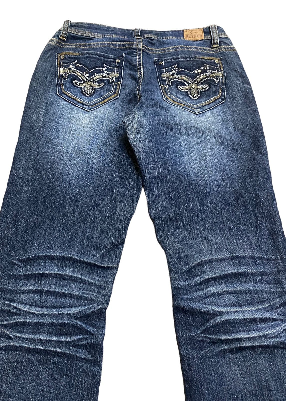 If Six Was Nine × Japanese Brand × Le Grande Bleu (L.G.B.) Rare Design Vintage Brand Love Ration Flared Jeans 2000s Size US 30 / EU 46 - 4 Thumbnail