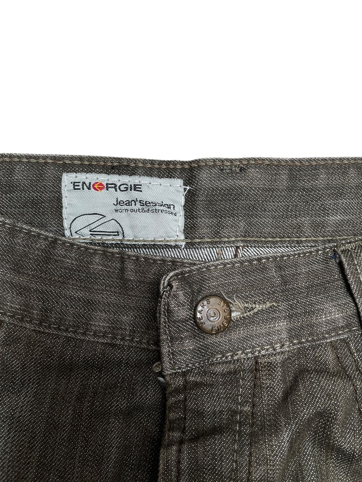 Designer × Energie × If Six Was Nine Rare Design Vintage Brand Energie Jeans 2000s Size US 34 / EU 50 - 9 Thumbnail
