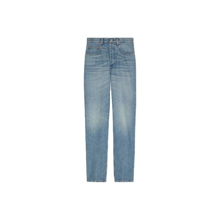 Gucci GUCCI Washed Logo Jeans Size 25 Size 25" / US 0 / IT 36 - 1 Thumbnail