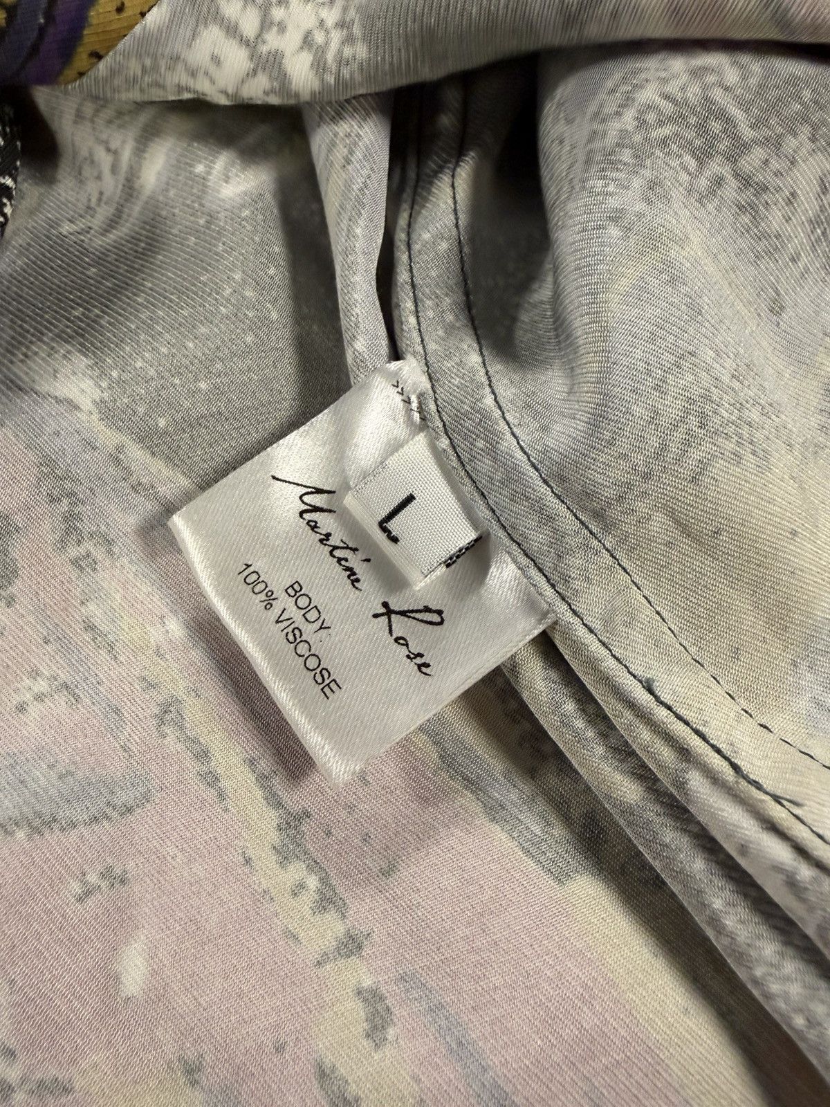 Martine Rose Martine Rose Be Seen SS19 Floral Long Sleeve Viscose Shirt L Size US L / EU 52-54 / 3 - 6 Thumbnail