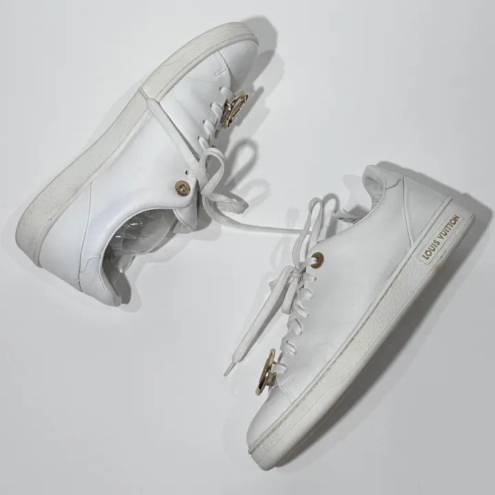 Louis Vuitton Louis Vuitton White Frontrow Sneakers for Women -2508 Size US 6 / IT 36 - 5 Thumbnail