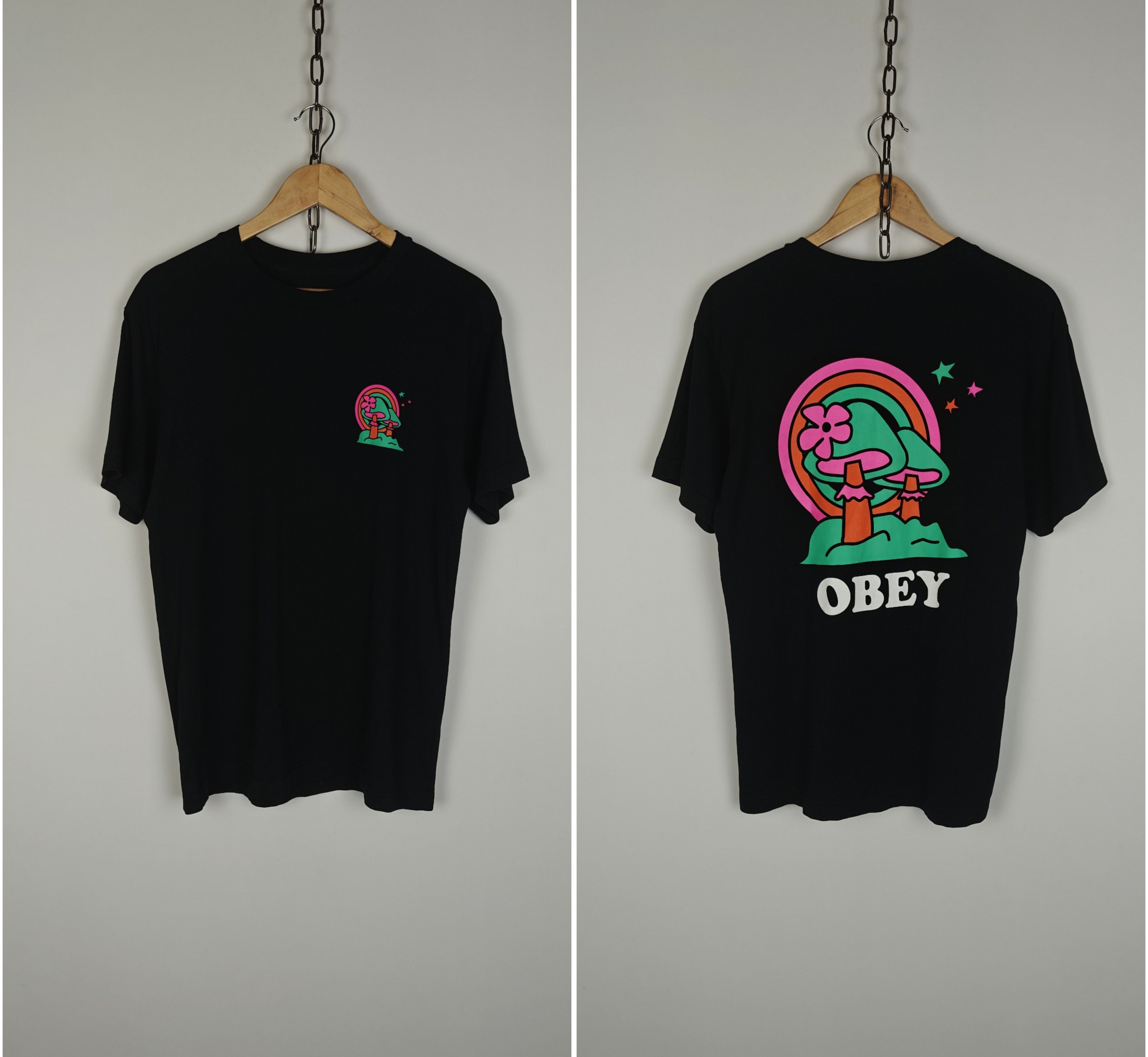 Obey OBEY T-Shirt Black Crewneck size M Size US M / EU 48-50 / 2 - 1 Thumbnail