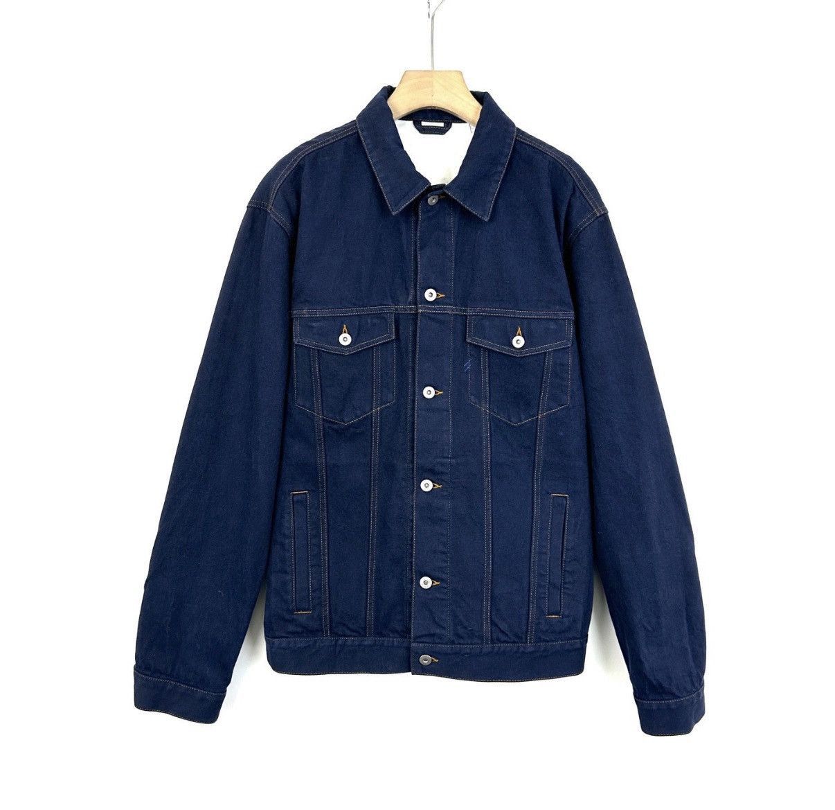 Burberry Blue Denim Jacket - Size L Size US L / EU 52-54 / 3 - 1 Thumbnail