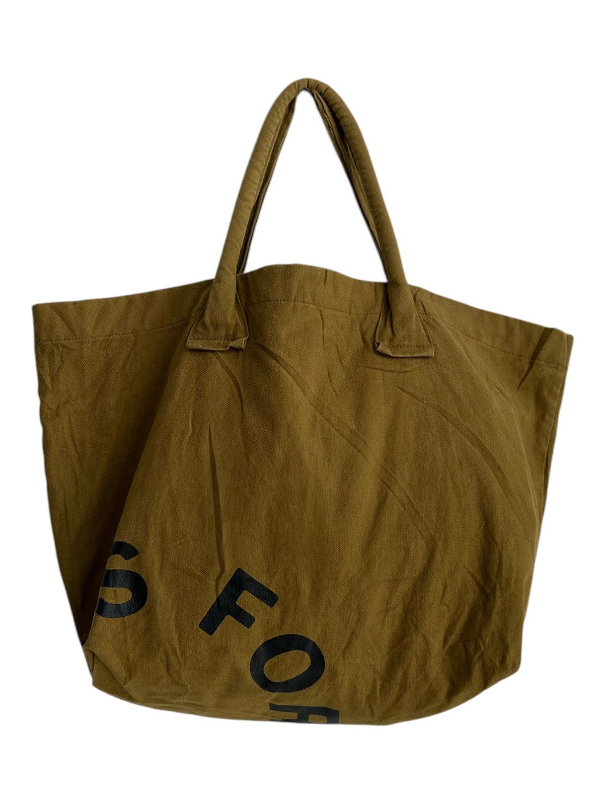 Yohji Yamamoto Yohji Yamamoto Spellout Runway Big Canvas Tote Shoulder Bag Size ONE SIZE - 5 Thumbnail