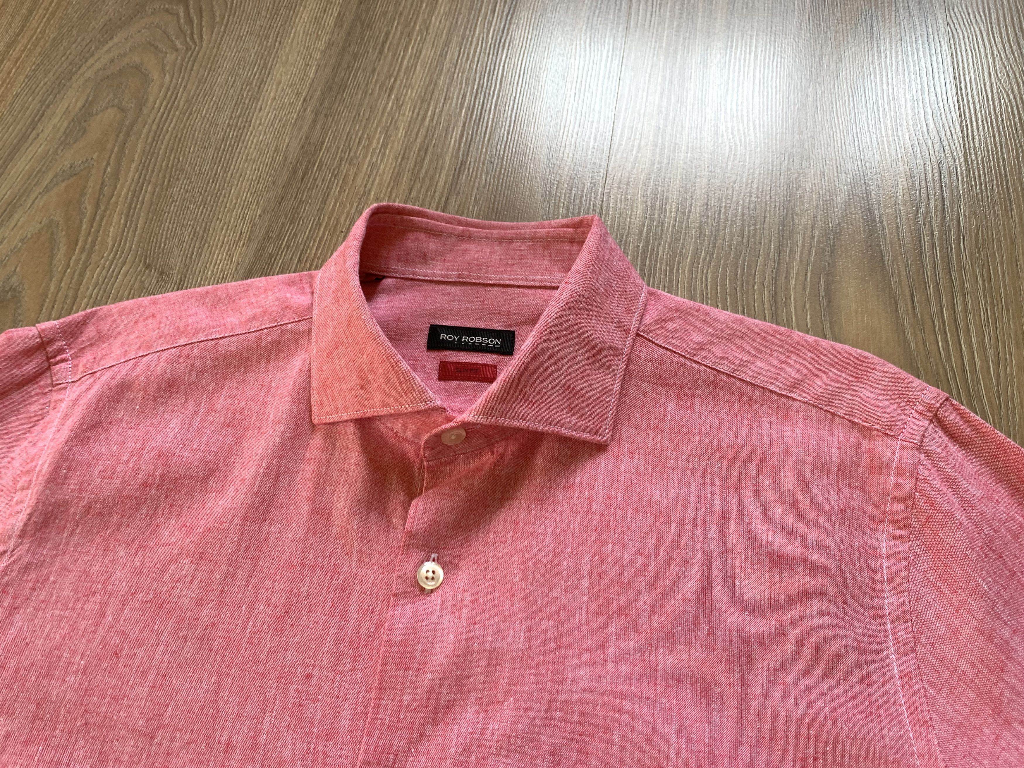 Other Roy Robson Slim Fit Linen Button Up Shirt Size US L / EU 52-54 / 3 - 4 Thumbnail