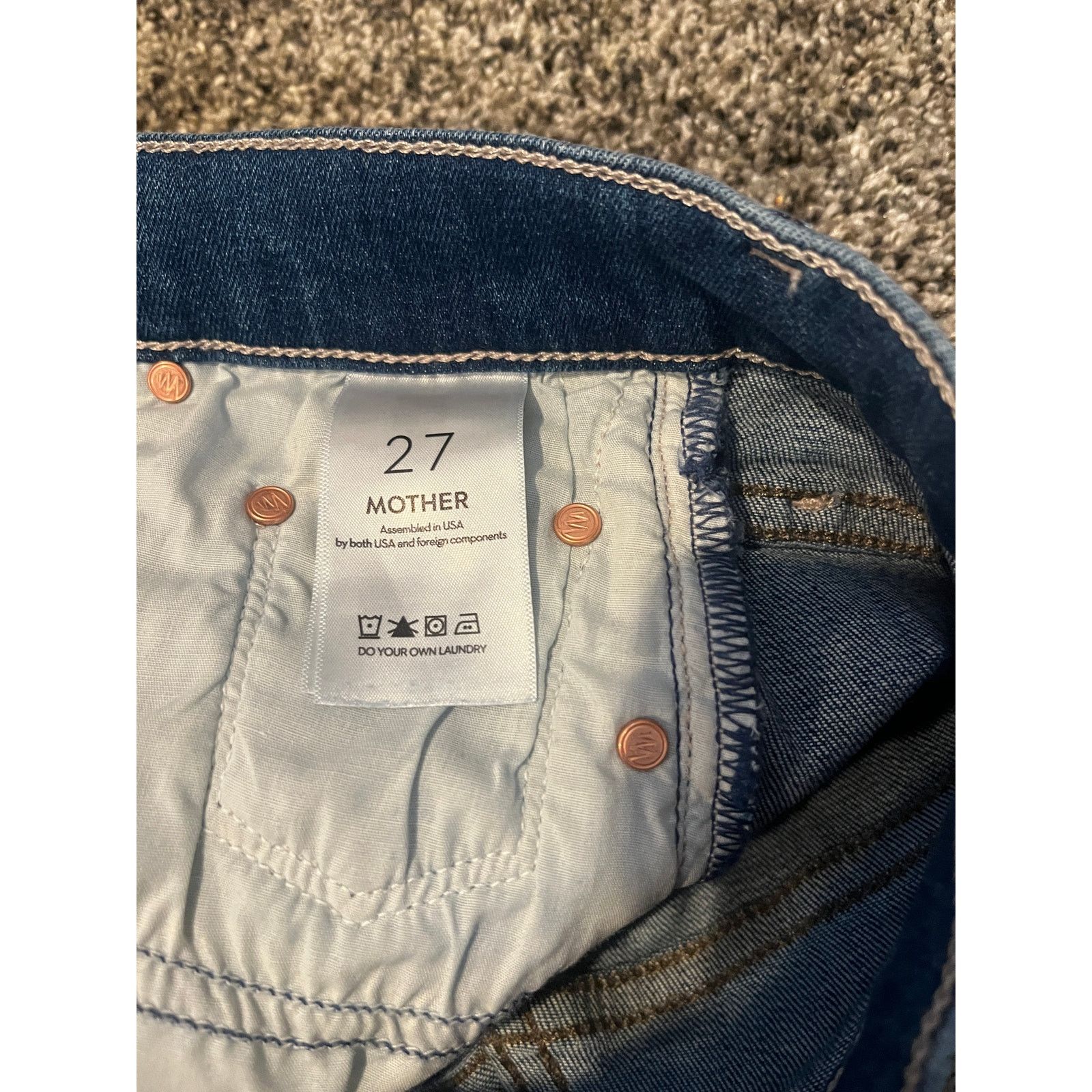 MOTHER Mother The Insider Heel Flare Jeans One Trick Pony Womens 27 Size 27" / US 4 / IT 40 - 10 Thumbnail