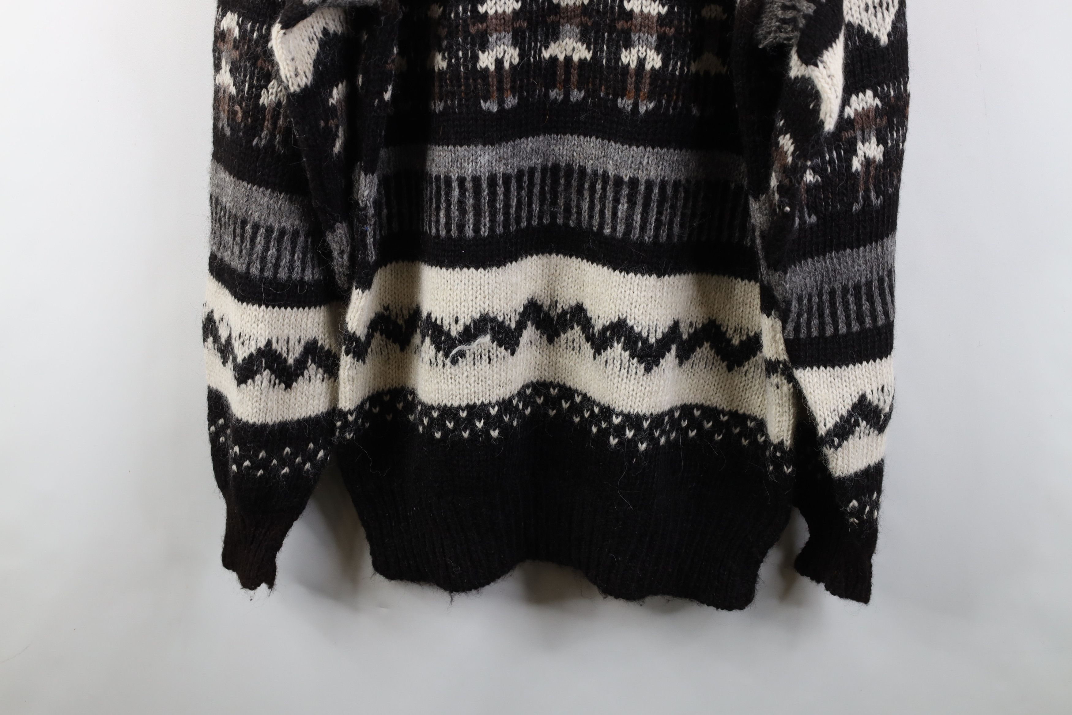Vintage Vintage 90s Streetwear Fair Isle Knit Sweater Earth Tone Size US L / EU 52-54 / 3 - 10 Thumbnail