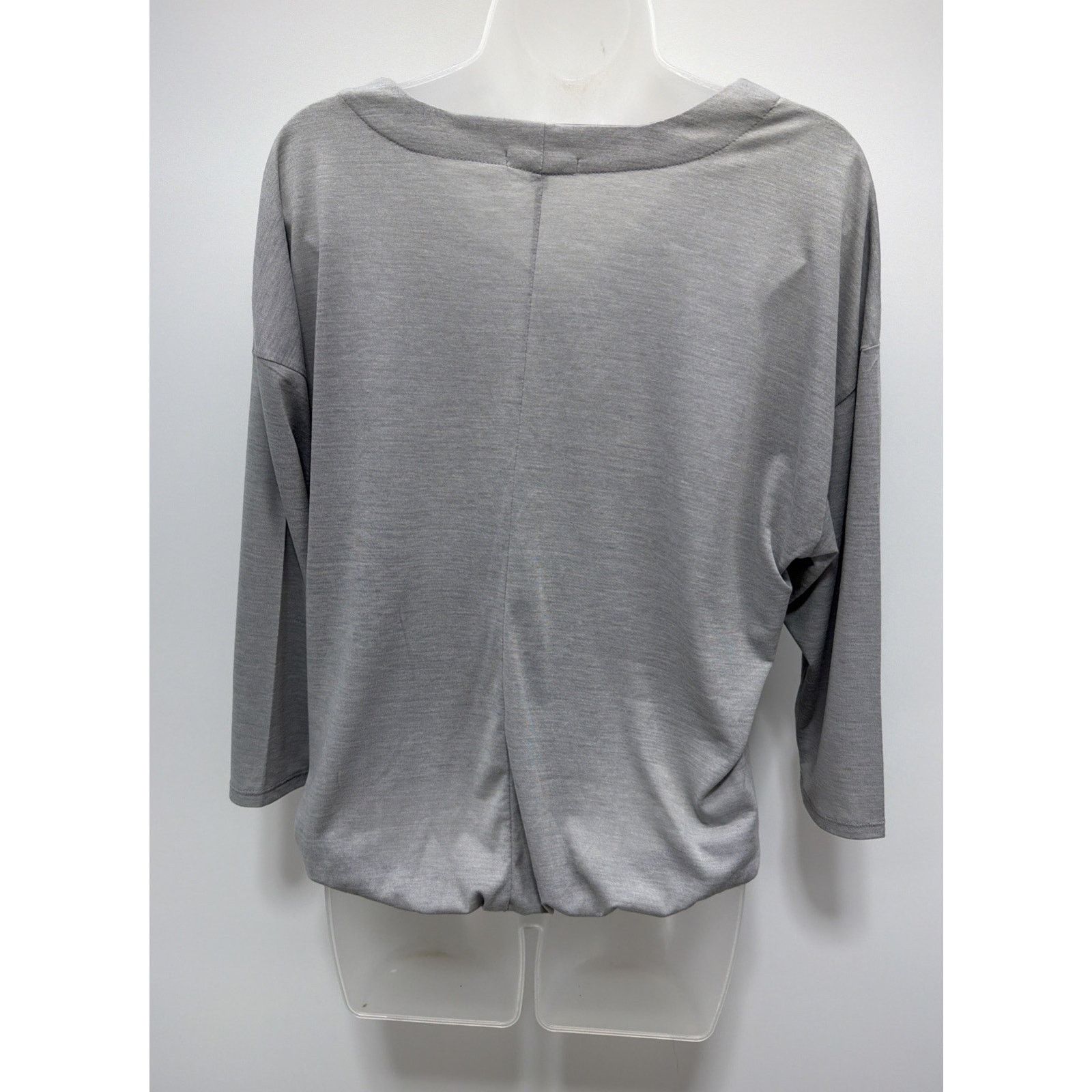 Gap Gap Womens Top M Gray 3/4 Sleeve V Neck Casual Pullover Size M / US 6-8 / IT 42-44 - 2 Thumbnail