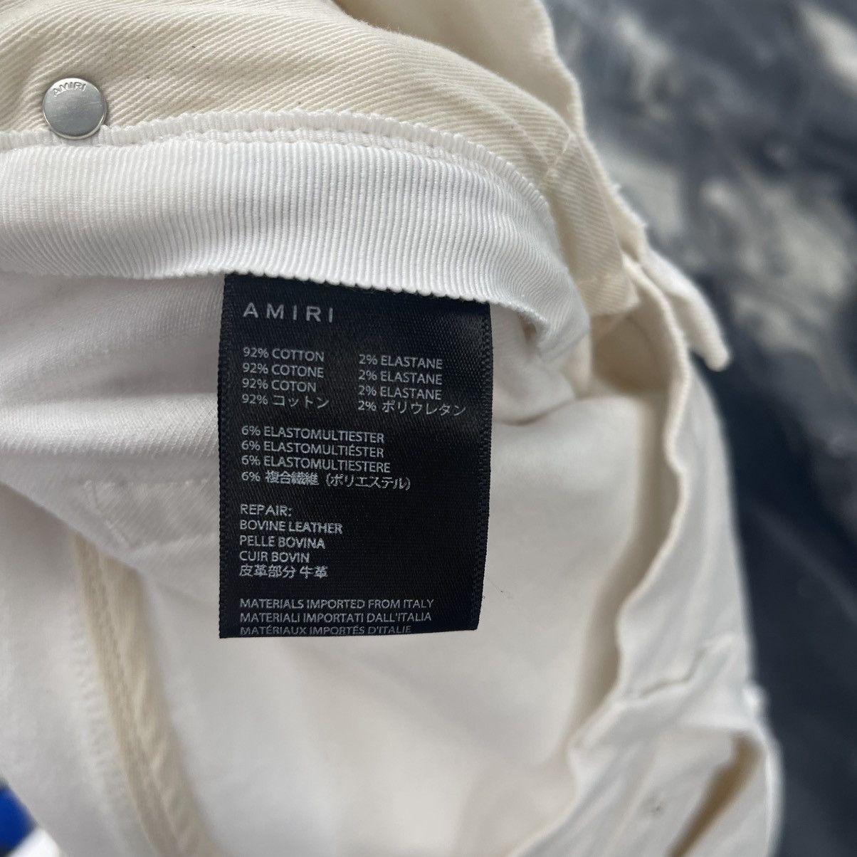 Amiri AMIRI White on White MX 1 Denim Jeans Size US 38 / EU 54 - 6 Thumbnail