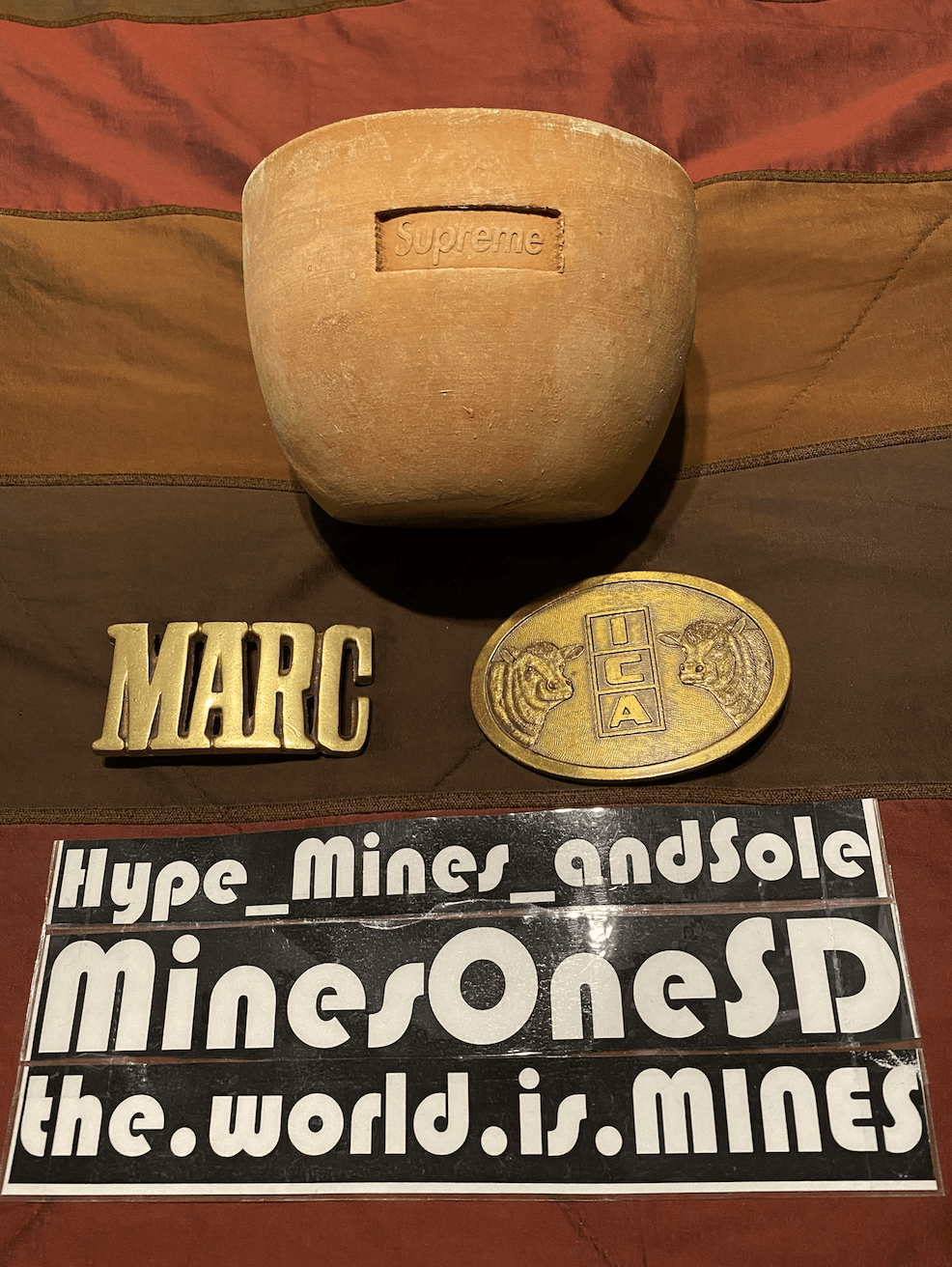 NEW Supreme x Poggi Ugo Small Planter - Terracotta