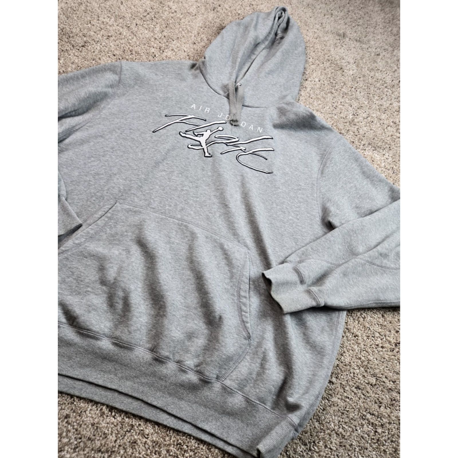 Jordan Brand Jordan Flight Hoodie Mens Medium Gray Jumpan Long Sleeve Pullover Sweatshirt Size US XXL / EU 58 / 5 - 2 Thumbnail