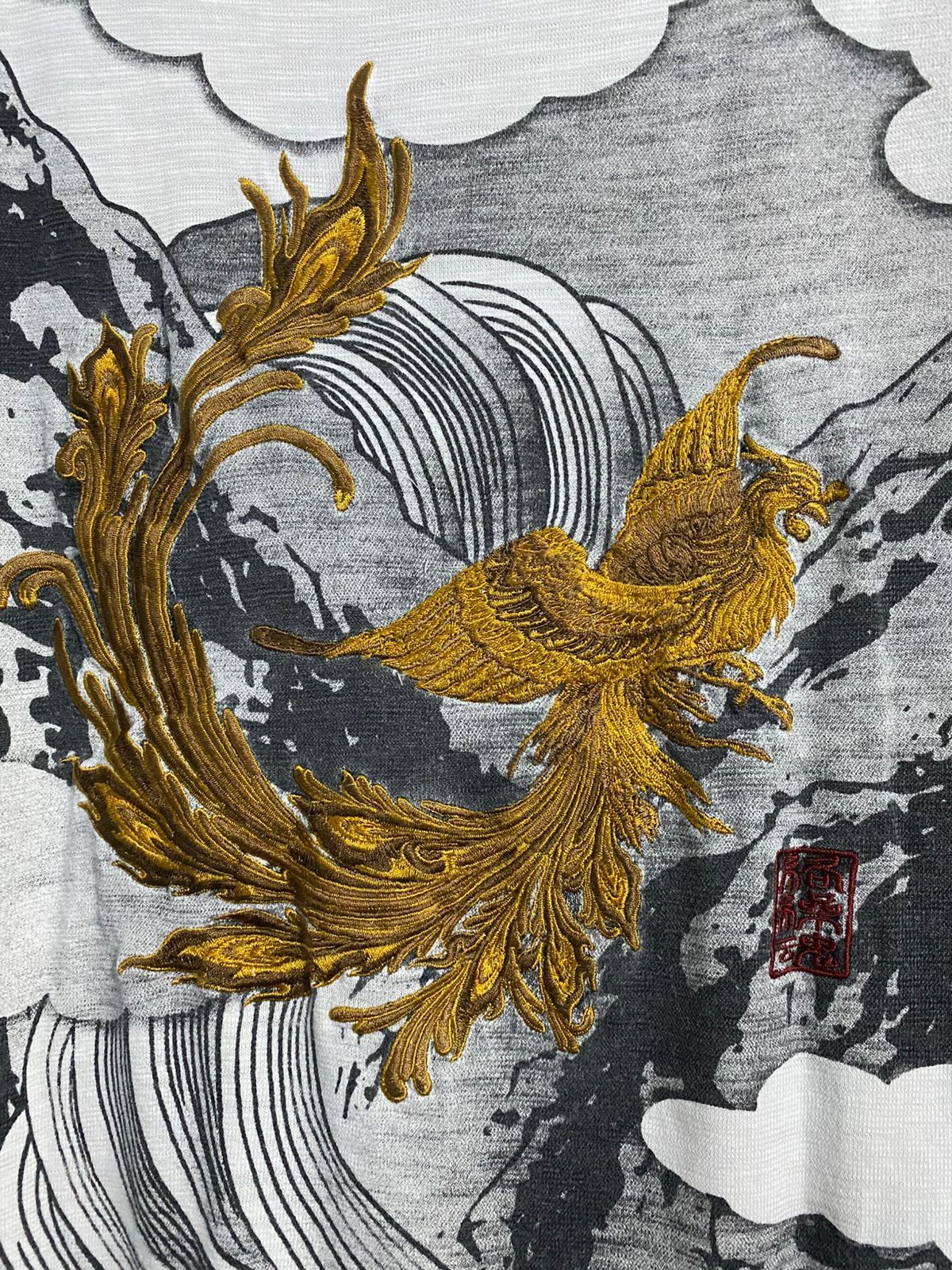 Japanese Brand Japanese Karakuri Sukajan Phoenix T shirt Size US L / EU 52-54 / 3 - 4 Thumbnail