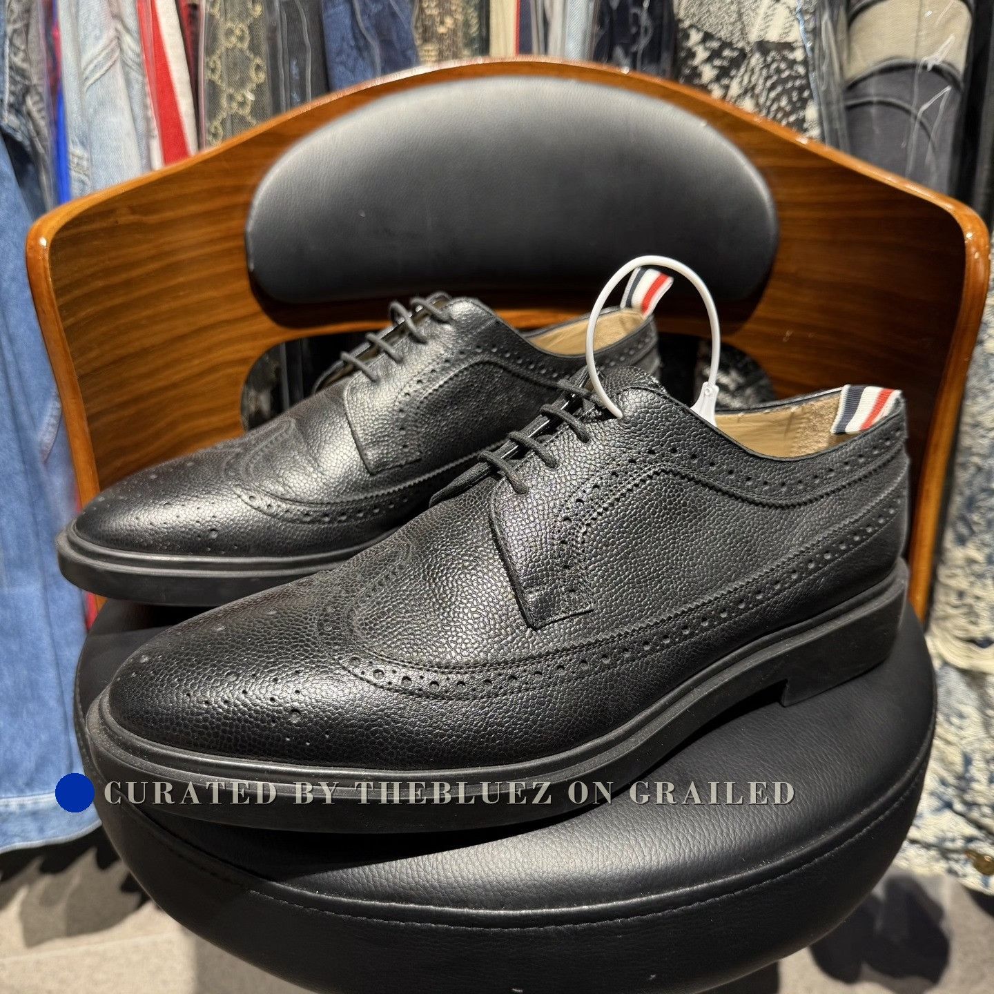 Thom Browne Thom Browne TB Classic Stripe Leather Shoes Size US 11 / EU 44 - 1 Thumbnail