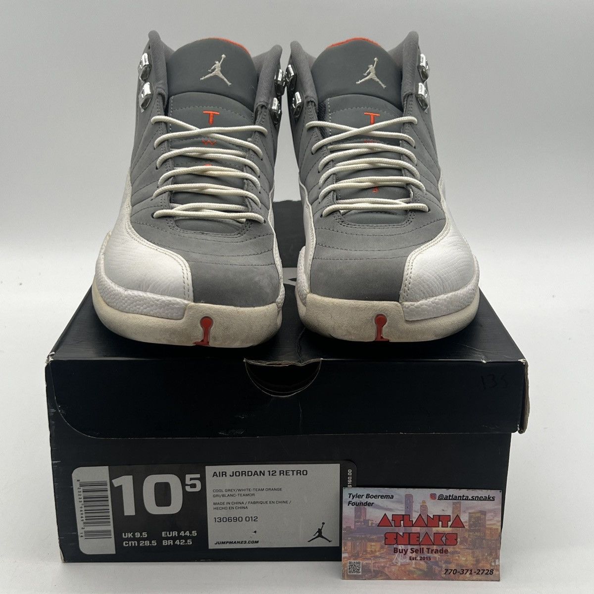 Jordan Brand Air Jordan 12 cool grey Size US 10.5 / EU 43-44 - 2 Thumbnail