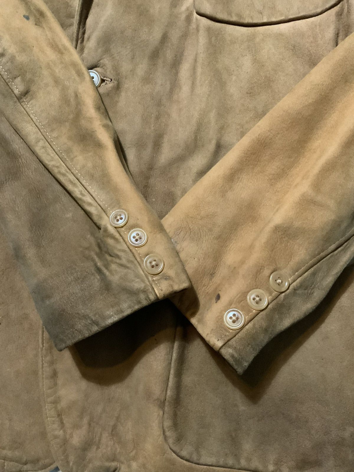 Vintage Vintage 1940s 1950s Summers Suede Barn Chore Leather Jacket Size US M / EU 48-50 / 2 - 8 Thumbnail