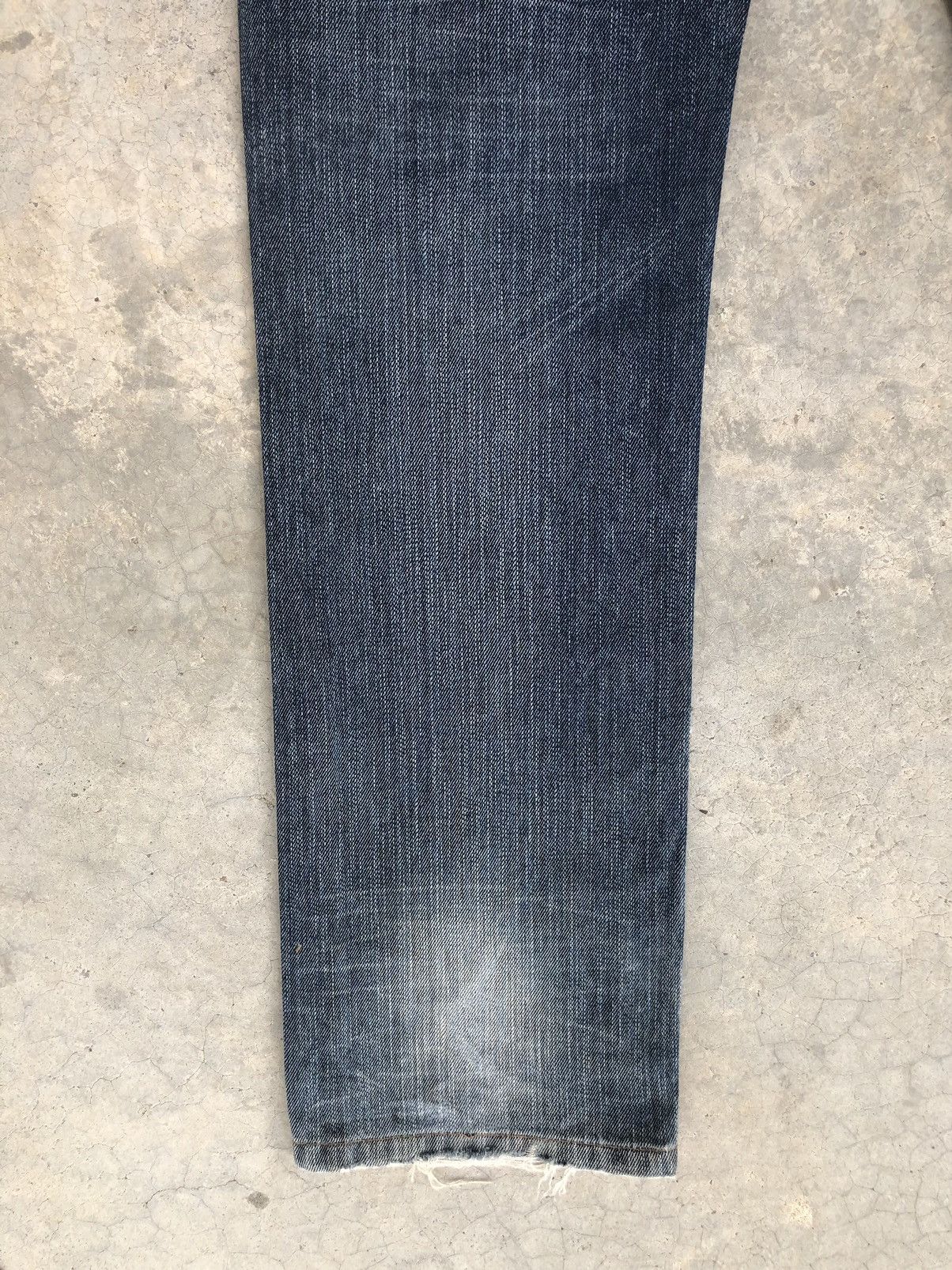 Hysteric Glamour Japanese Blue Spencer Double Waist Distressed Jeans Size US 32 / EU 48 - 11 Thumbnail