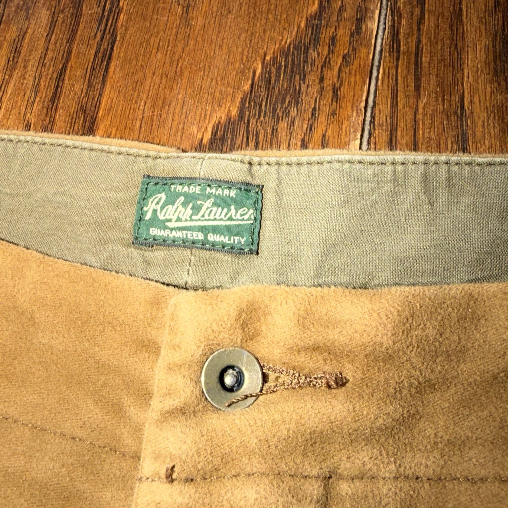 Polo Ralph Lauren VINTAGE Polo Ralph Lauren Suffield Pant Moleskin 42x30 Straight Brown Pockets - Polo Ralph Lauren Pants Size US XL / EU 56 / 4 - 3 Thumbnail