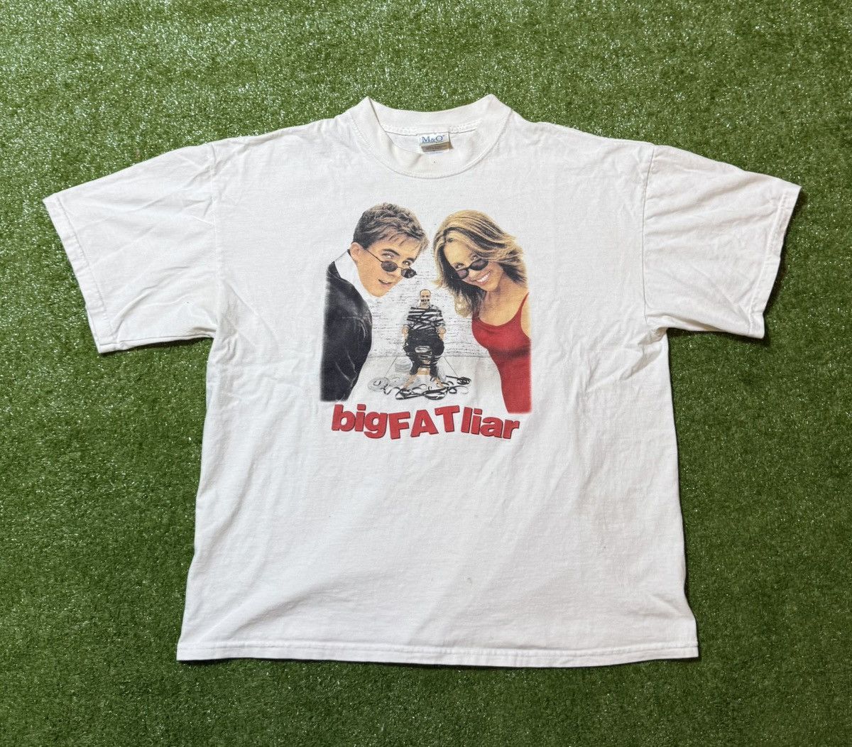 Vintage Vintage 2002 Original Big Fat Liar Movie Promo Shirt XL Size US XL / EU 56 / 4 - 2 Thumbnail