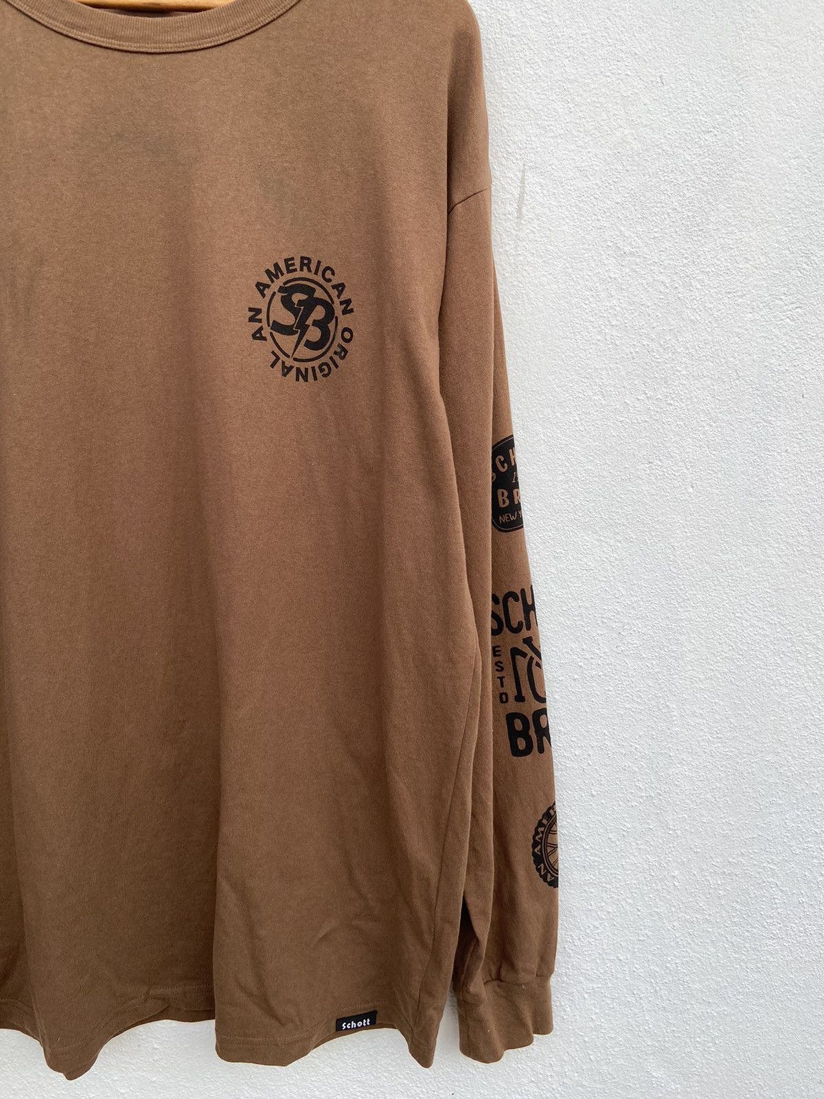 Schott 🔥 Schott NYC t shirt long sleeve sun faded Size US XL / EU 56 / 4 - 7 Thumbnail