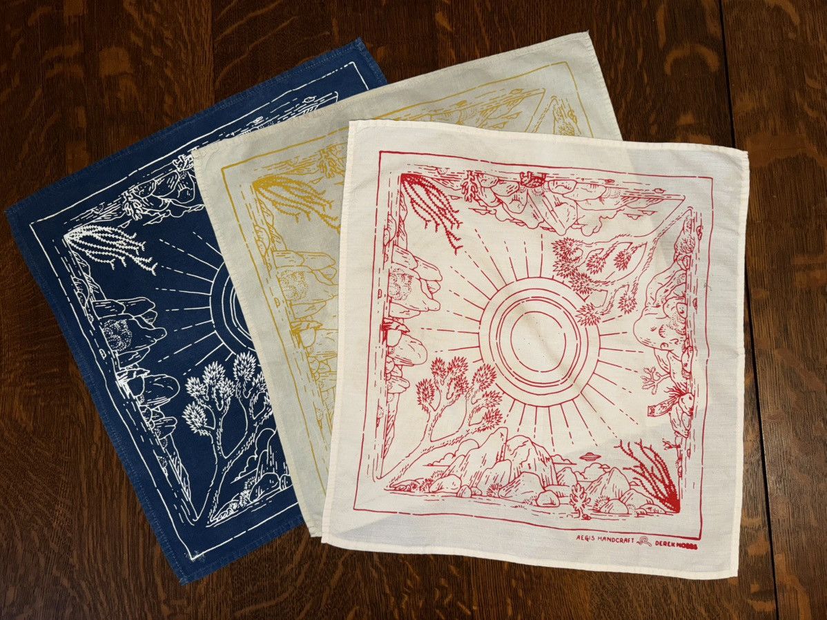 Handmade Three handkerchiefs / bandanas Size ONE SIZE - 1 Preview
