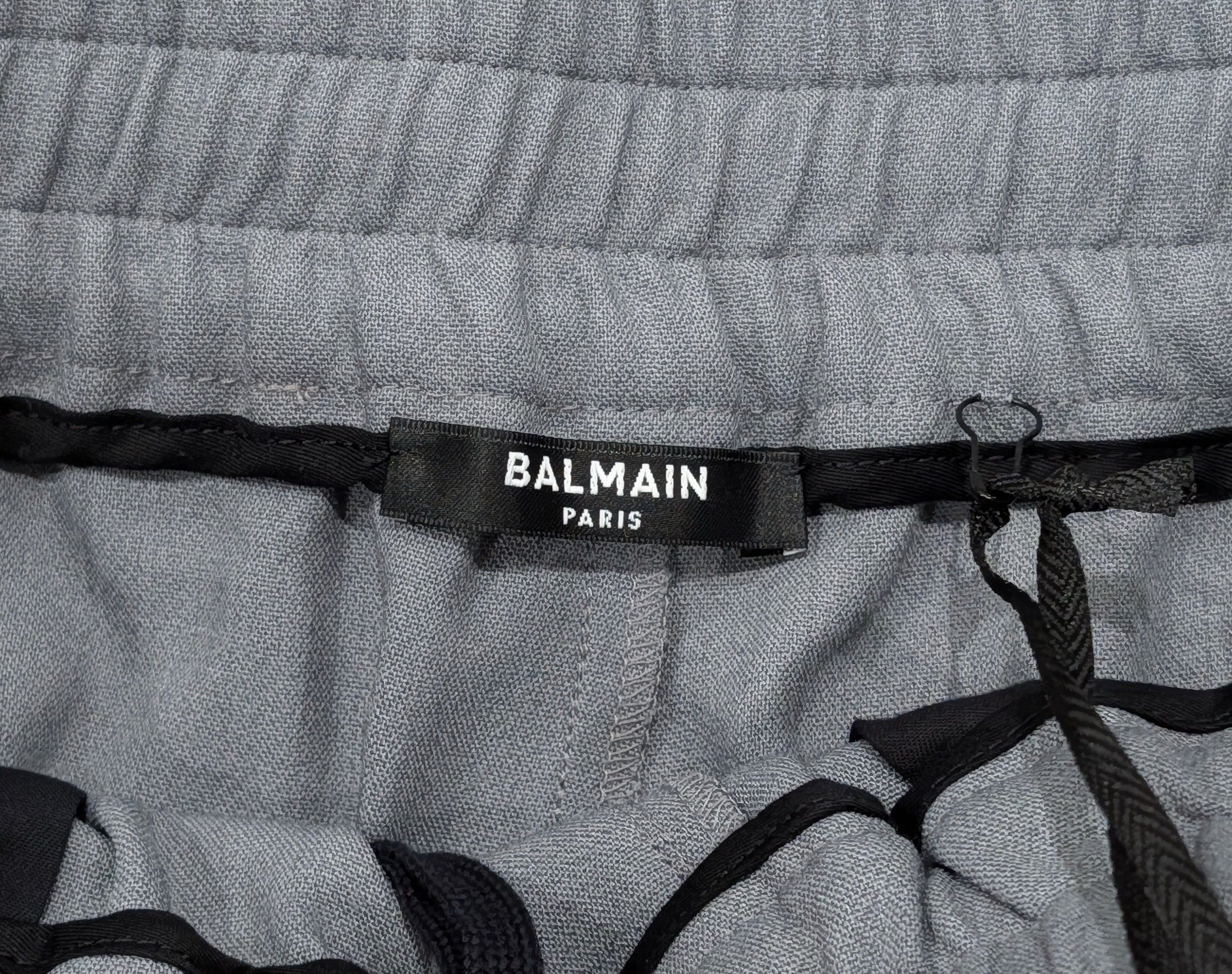 Balmain Balmain Tapered Leg Cargo Pants Gris Chrome 48 US 32 Size US 32 / EU 48 - 5 Thumbnail