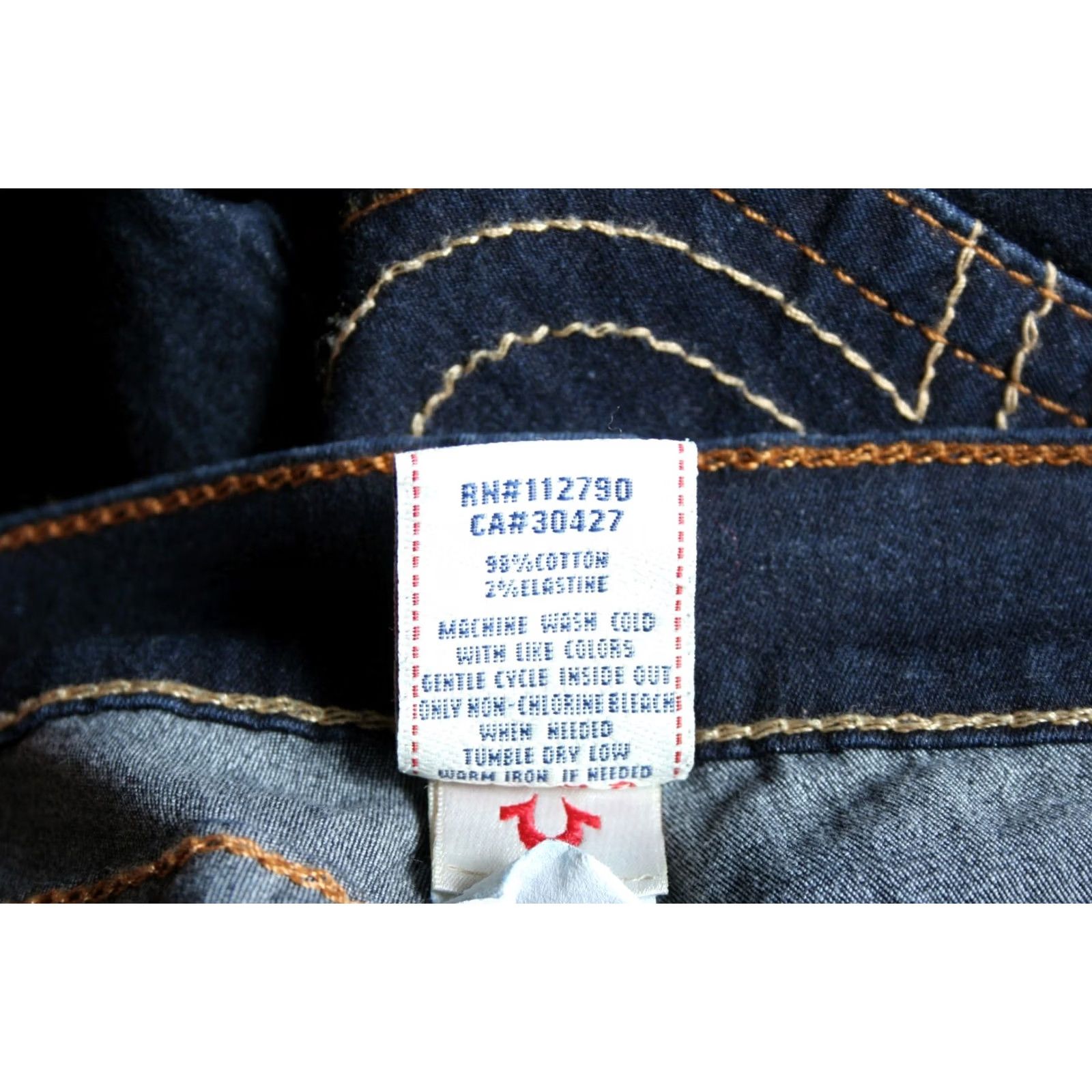 True Religion TRUE RELIGION Misty Blue Stretch Denim Skinny Jeans Sz. 28 Inseam 29" Womens Cotton Blend Denim Zip Size 28" / US 6 / IT 42 - 7 Thumbnail