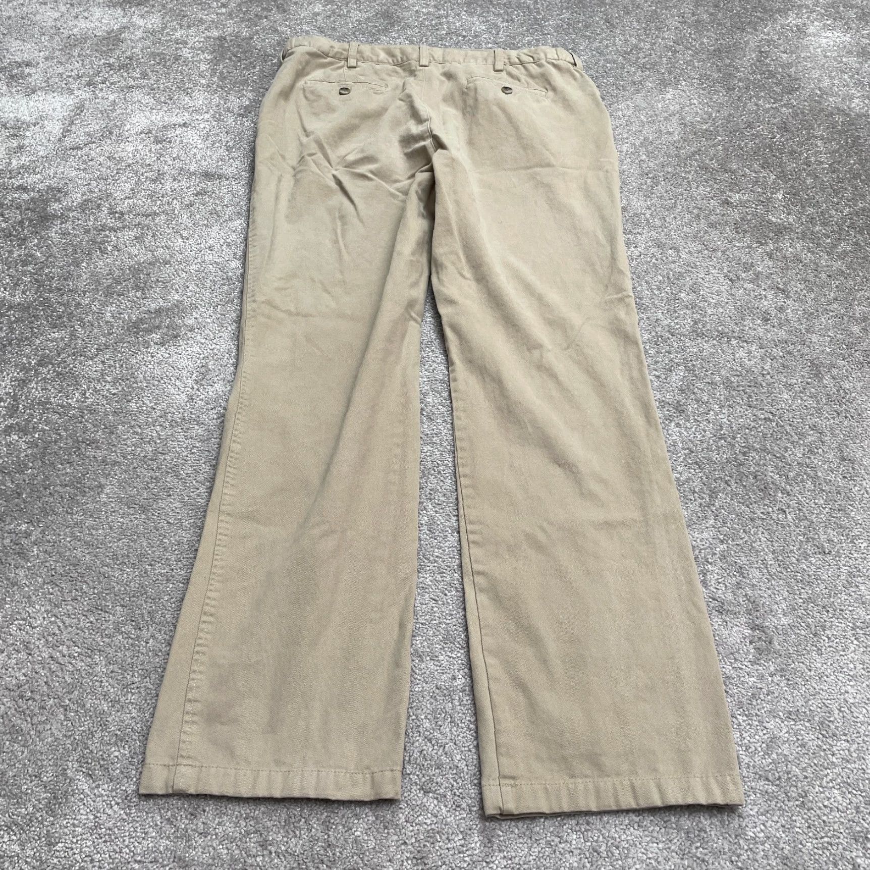 Cotton Traders Cotton Traders Mens Khaki Chino Pants 36 Regular Straight Leg Brown Beige Workwear Casual Outdoor Trousers Size US 36 / EU 52 - 2 Thumbnail