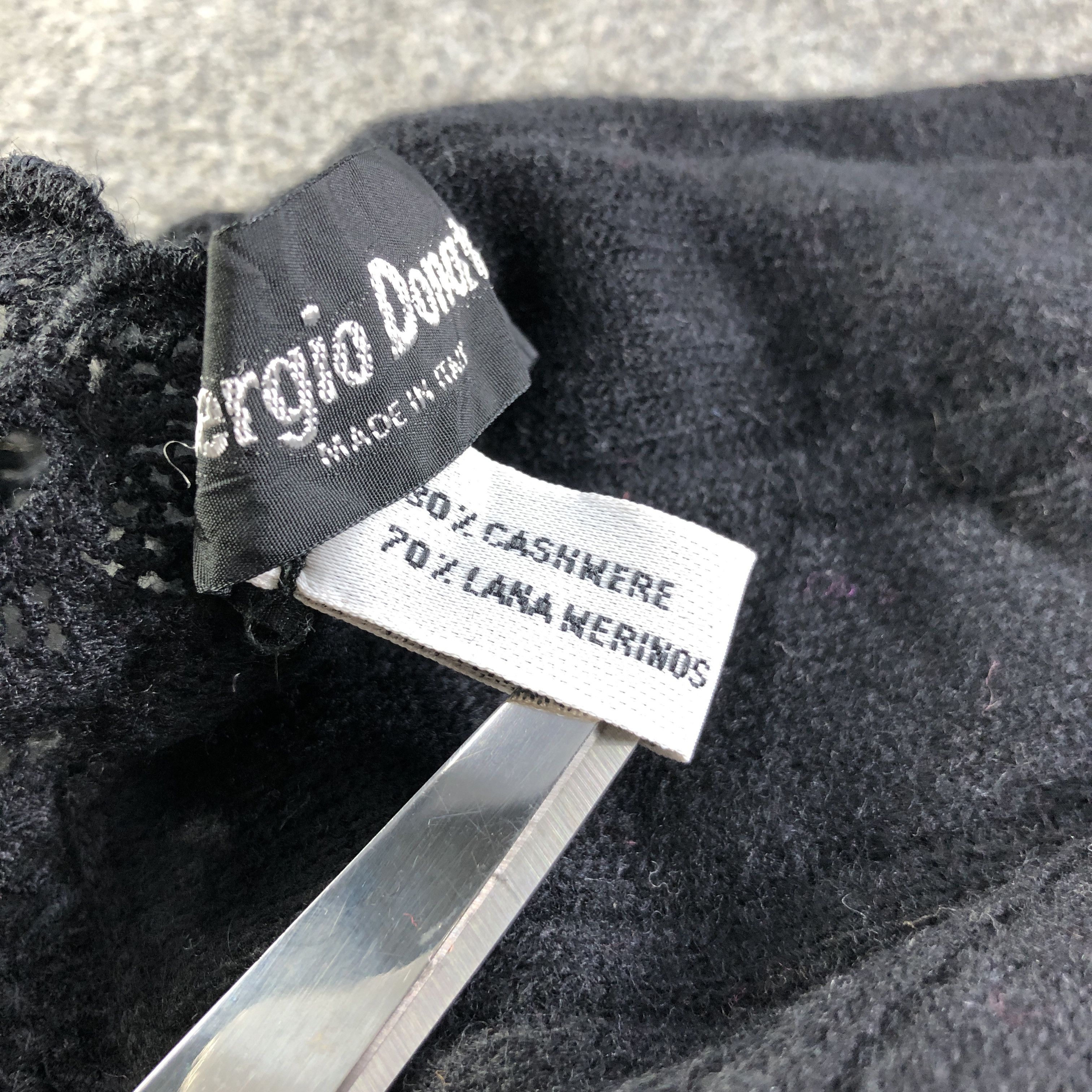 Vintage Sergio Donati Merino/Cashmere Scarf Muffler V2708 Size ONE SIZE - 5 Thumbnail