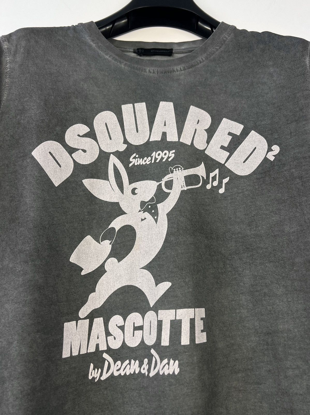 Dsquared2 Dsquared2 Rabbit Mascotte T-shirt Washed Grey Luxury Rare Size US M / EU 48-50 / 2 - 5 Thumbnail