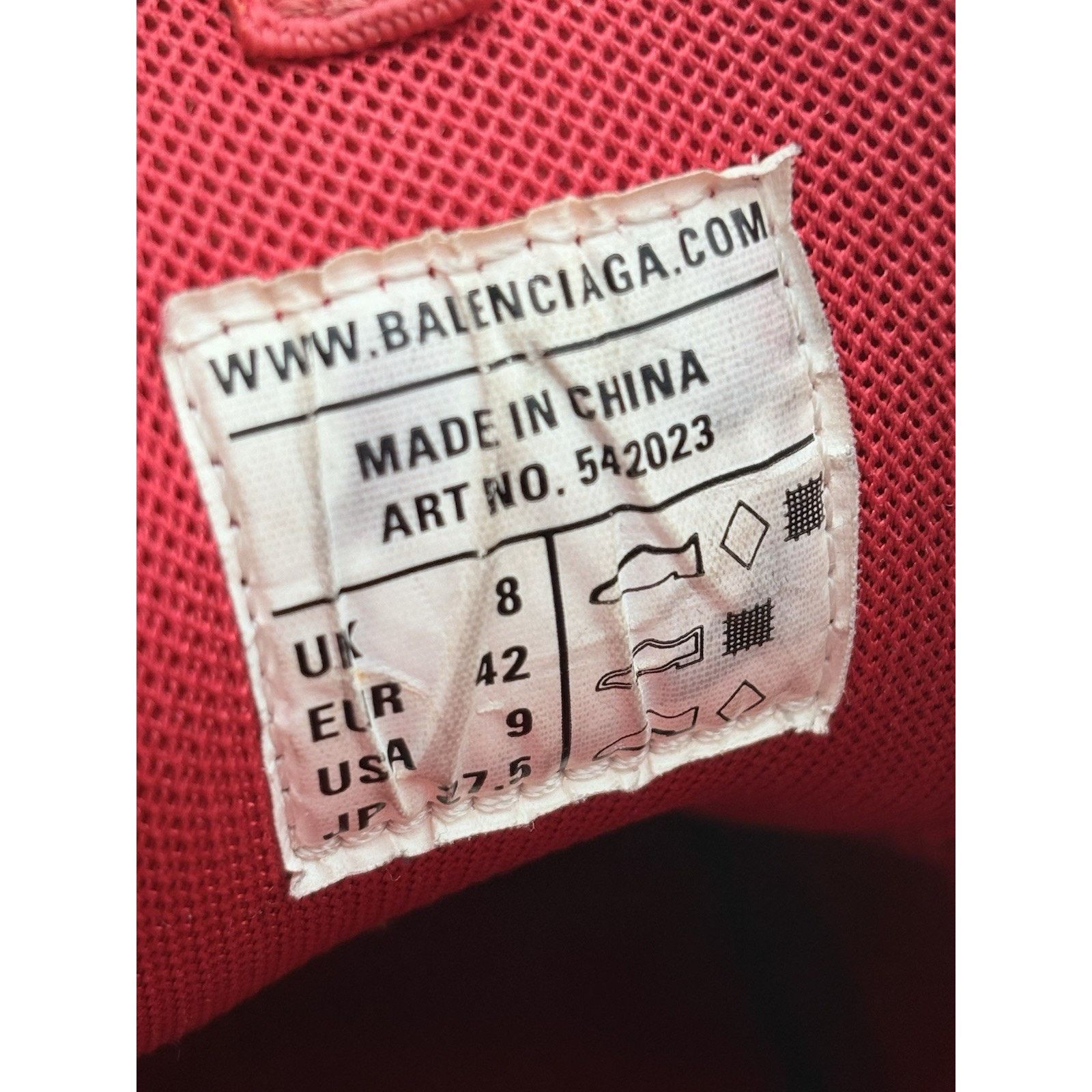 Balenciaga Size 42 (9 US) - Balenciaga Track ' Red ' | GOOD CONDITION! Size US 9 / EU 42 - 14 Thumbnail
