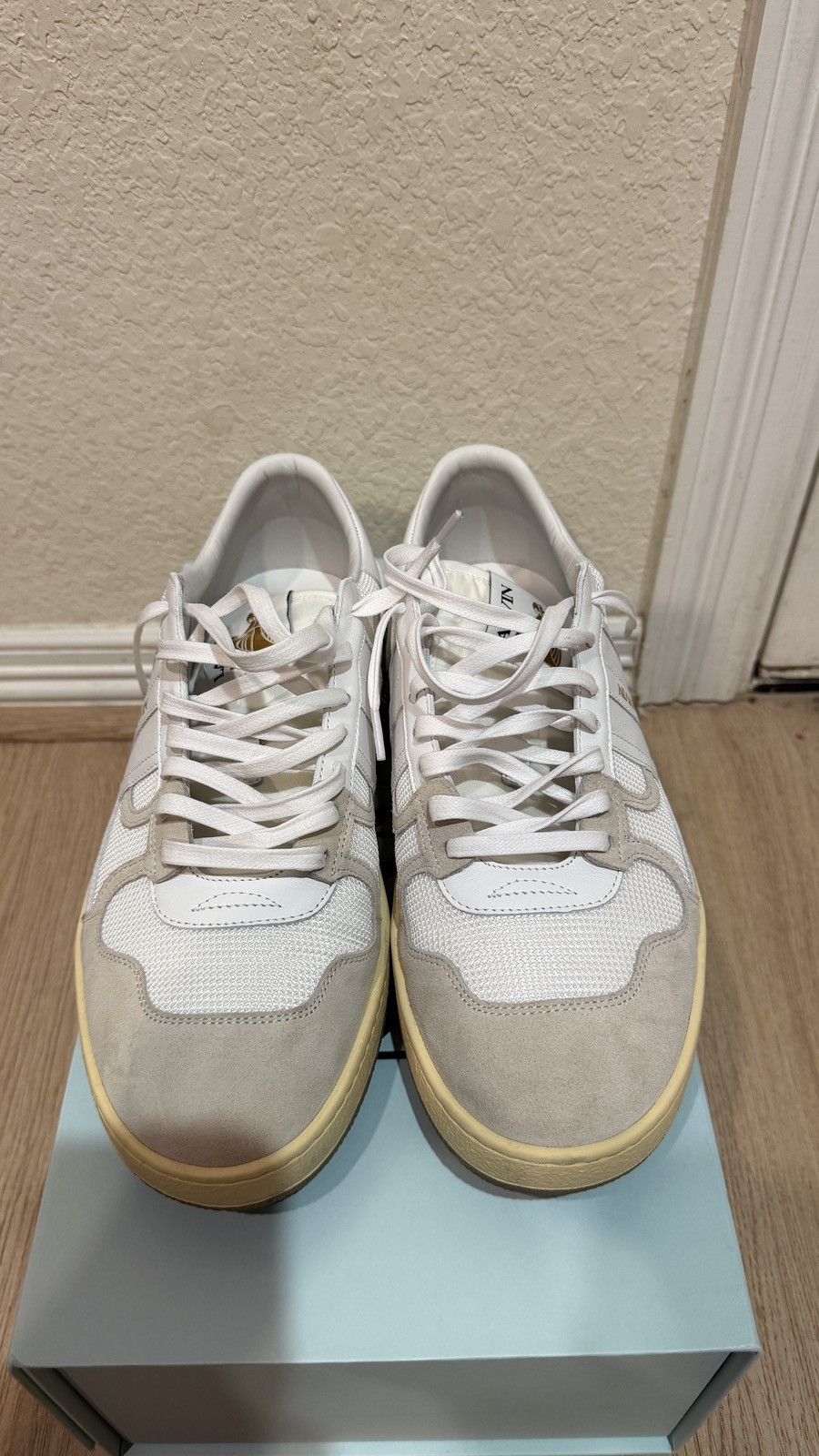 Lanvin Lanvin Clay Sneaker White/Grey Size US 9 / EU 42 - 3 Thumbnail