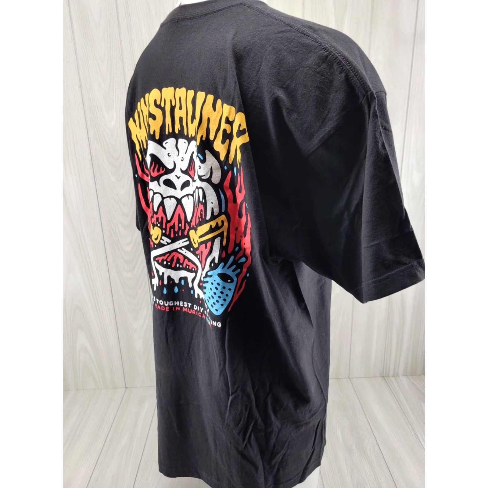 Tultex Monstaliner Bed Liner Shirt Men's 2XL Black Short Sleeve Tultex T-Shirt Size US XXL / EU 58 / 5 - 7 Thumbnail