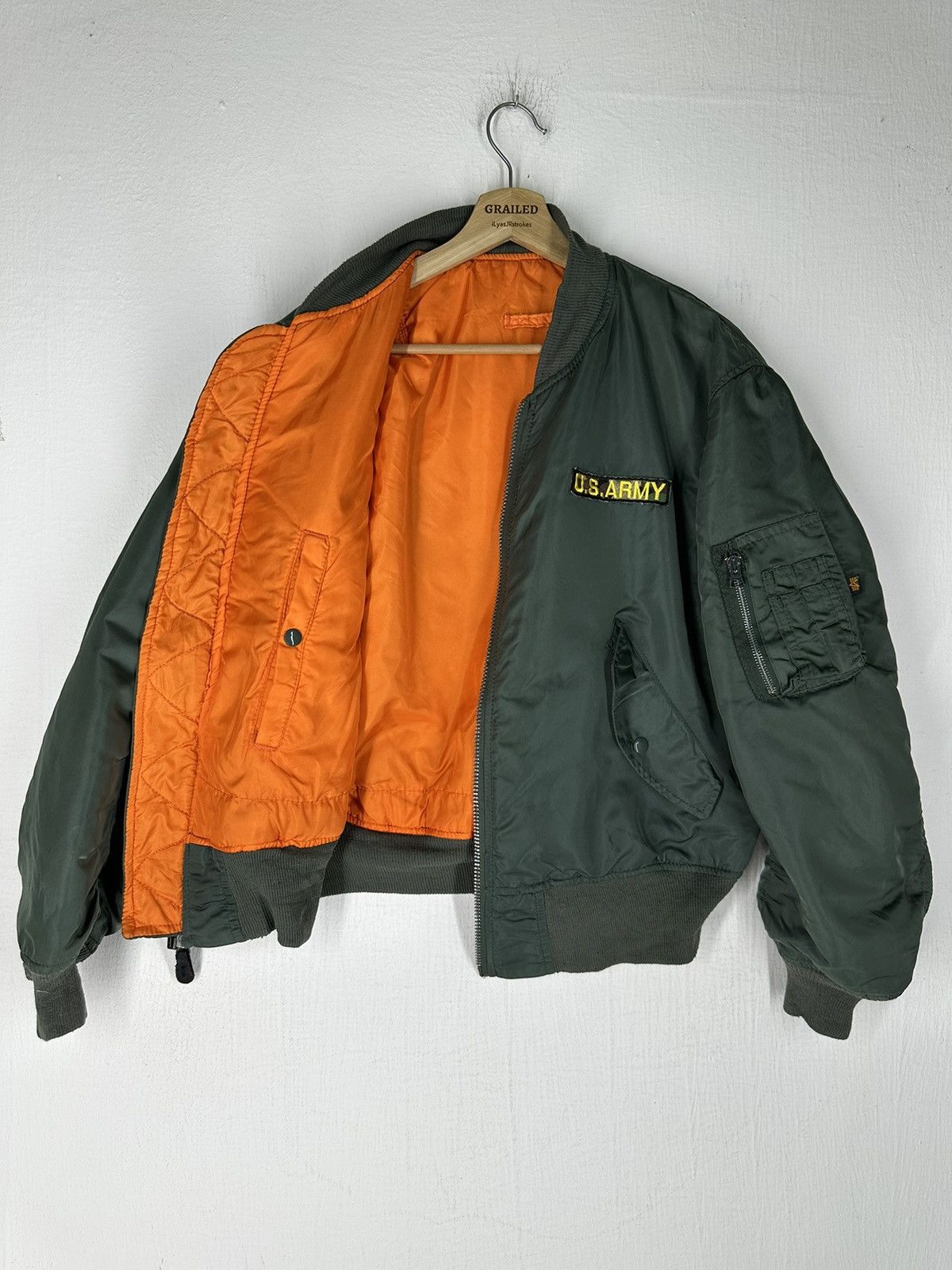 Alpha Industries Vintage Alpha Industries Embroidered Bomber Jacket Size US M / EU 48-50 / 2 - 12 Thumbnail