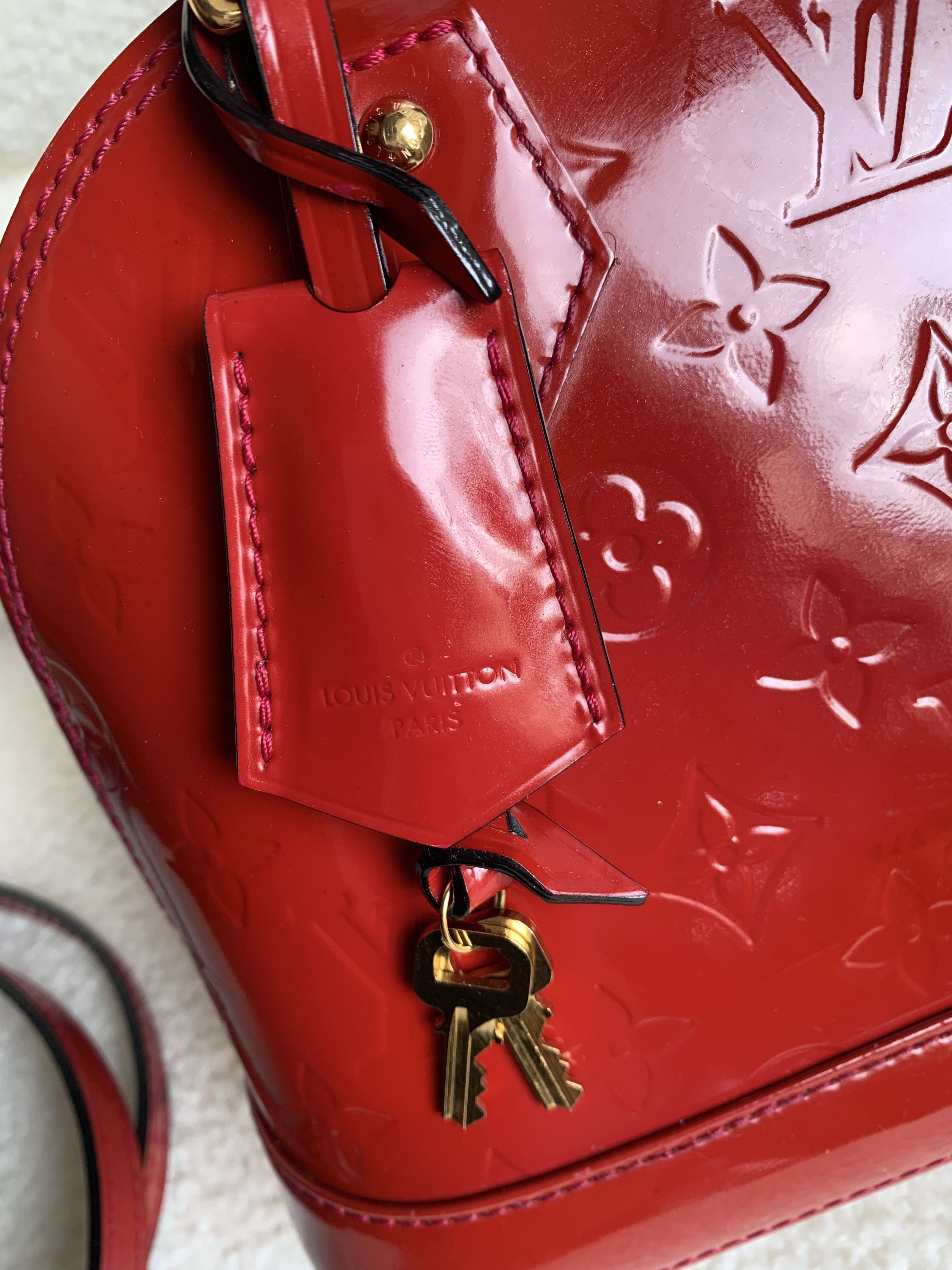 Louis Vuitton Authentic Louis Vuitton Alma BB Vernis – Rose Indien Size ONE SIZE - 8 Thumbnail