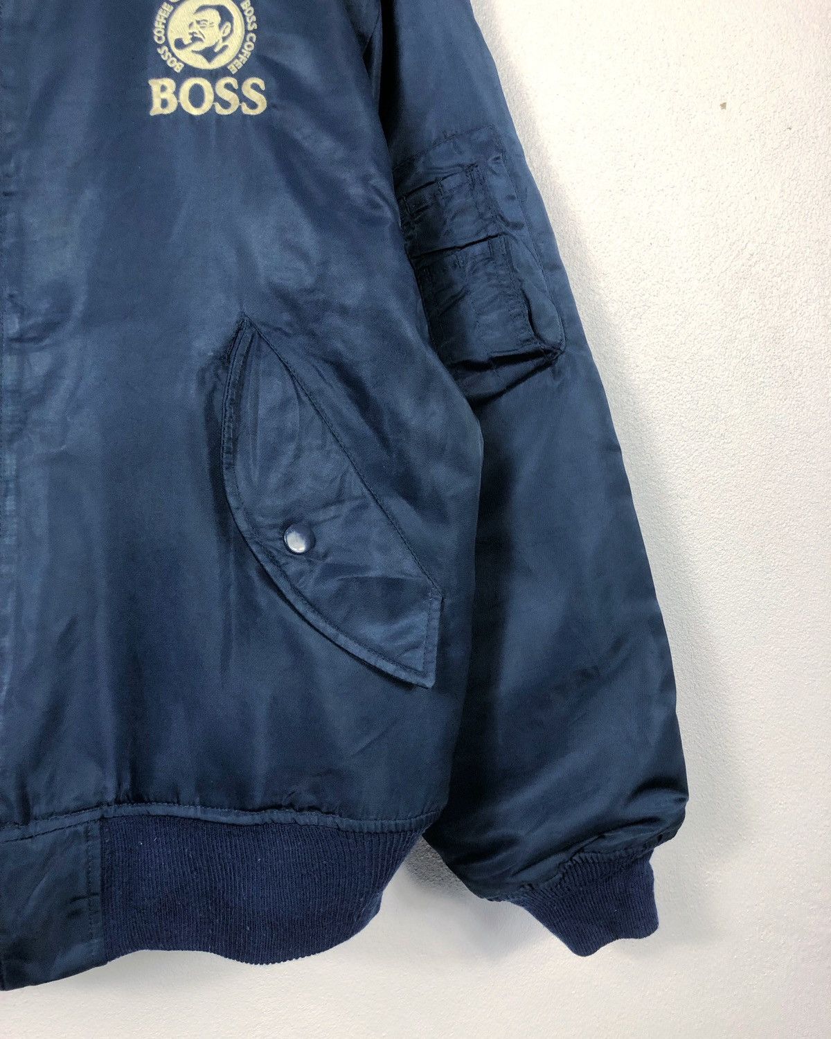 Japanese Brand × Vintage Vintage Suntory Coffee Boss Embroidered Logo Bomber Jacket Size US XL / EU 56 / 4 - 6 Thumbnail