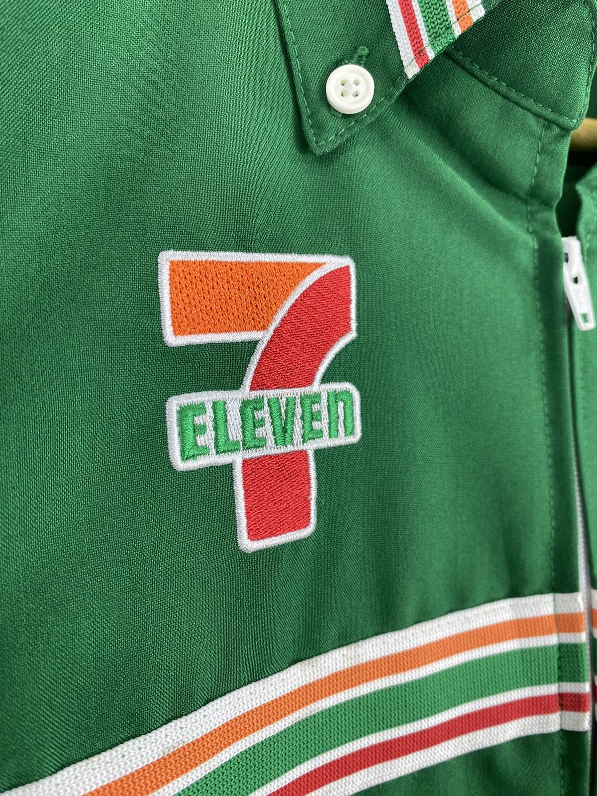 Japanese Brand Vintage Y2k 7-Eleven Zipper Embroidered Logo Shirt Size US S / EU 44-46 / 1 - 8 Thumbnail