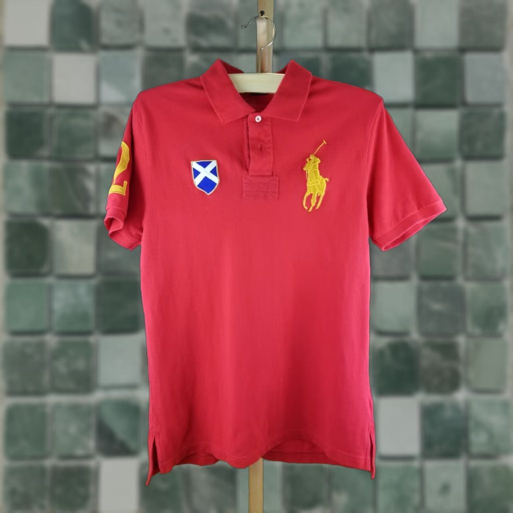 Polo Ralph Lauren VINTAGE RALPH LAUREN POLO SHIRT LARGE RED BIG PONY MEN T-SHIRT 19 INCH CROSS CHEST 30 INCH TOP TO BOTTOM Size US L / EU 52-54 / 3 - 1 Thumbnail