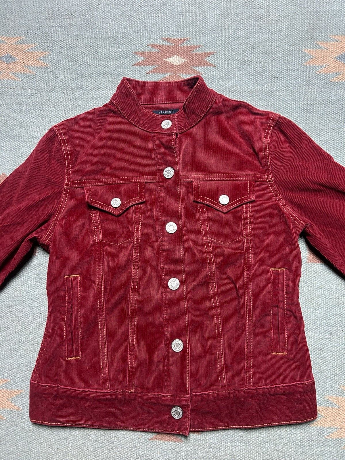 Gap Gap corduroy jacket stretch red western 4 pocket women’s XS Size XS / US 0-2 / IT 36-38 - 3 Thumbnail