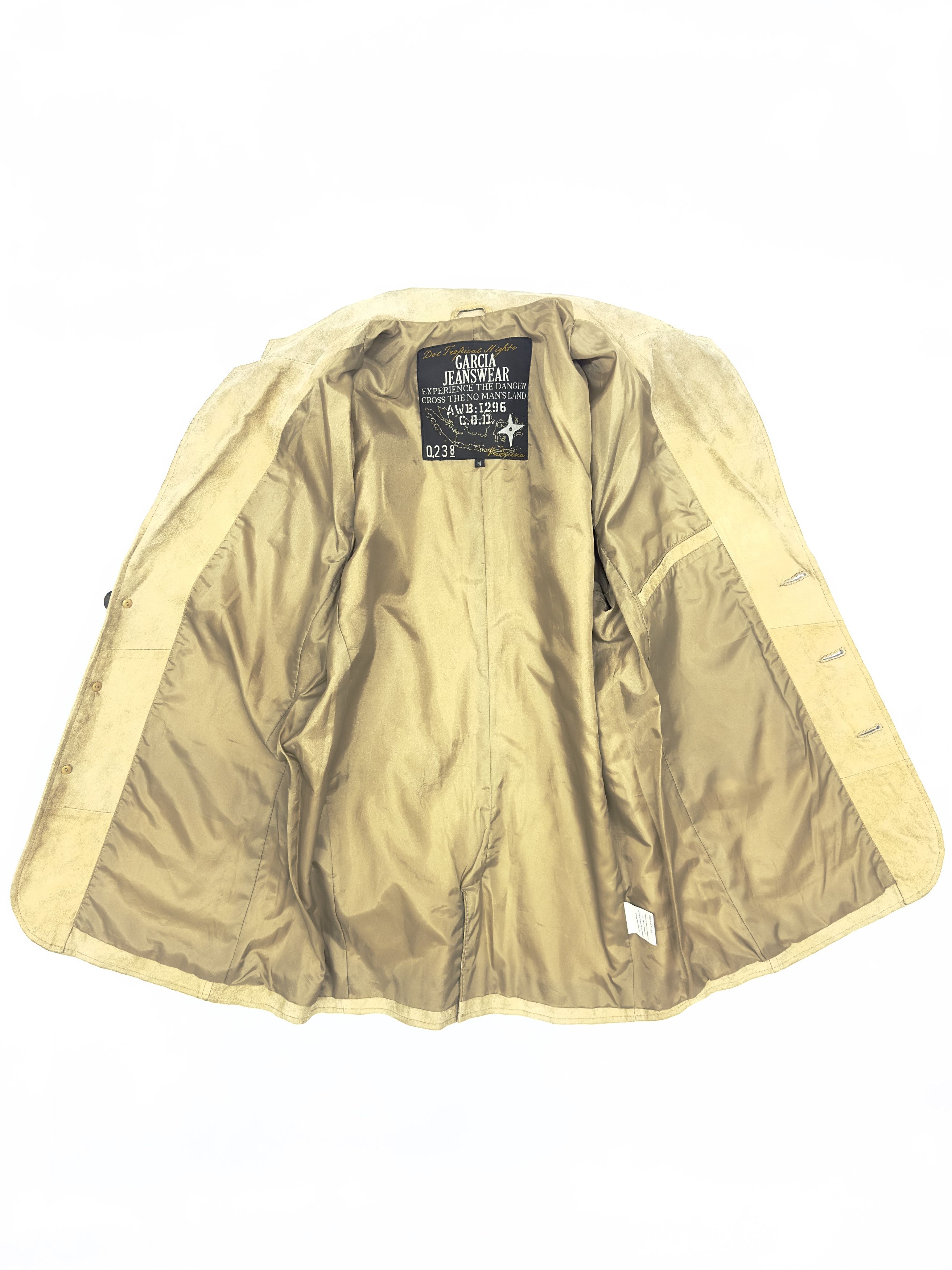 Vintage Garcia Vintage Leather Suede Blazer Jacket 1990s Size 48R - 5 Thumbnail