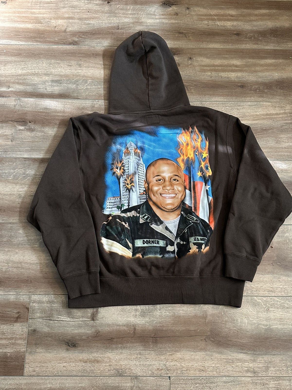 image of Wckdthghts Chris Dorner Hoodie Brown, Men's (Size XL)