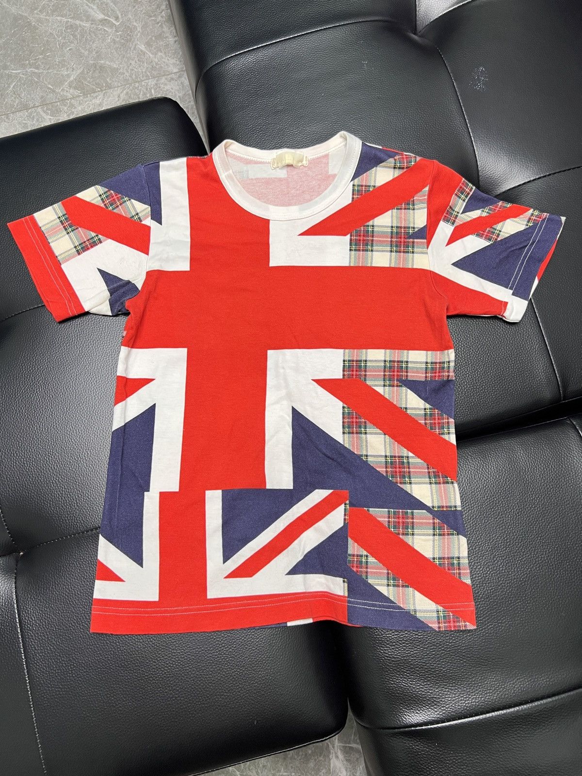 Comme des Garcons Comme des Garçons SS06 Union Jack Plaid Patchwork T-Shirt Size US S / EU 44-46 / 1 - 1 Thumbnail