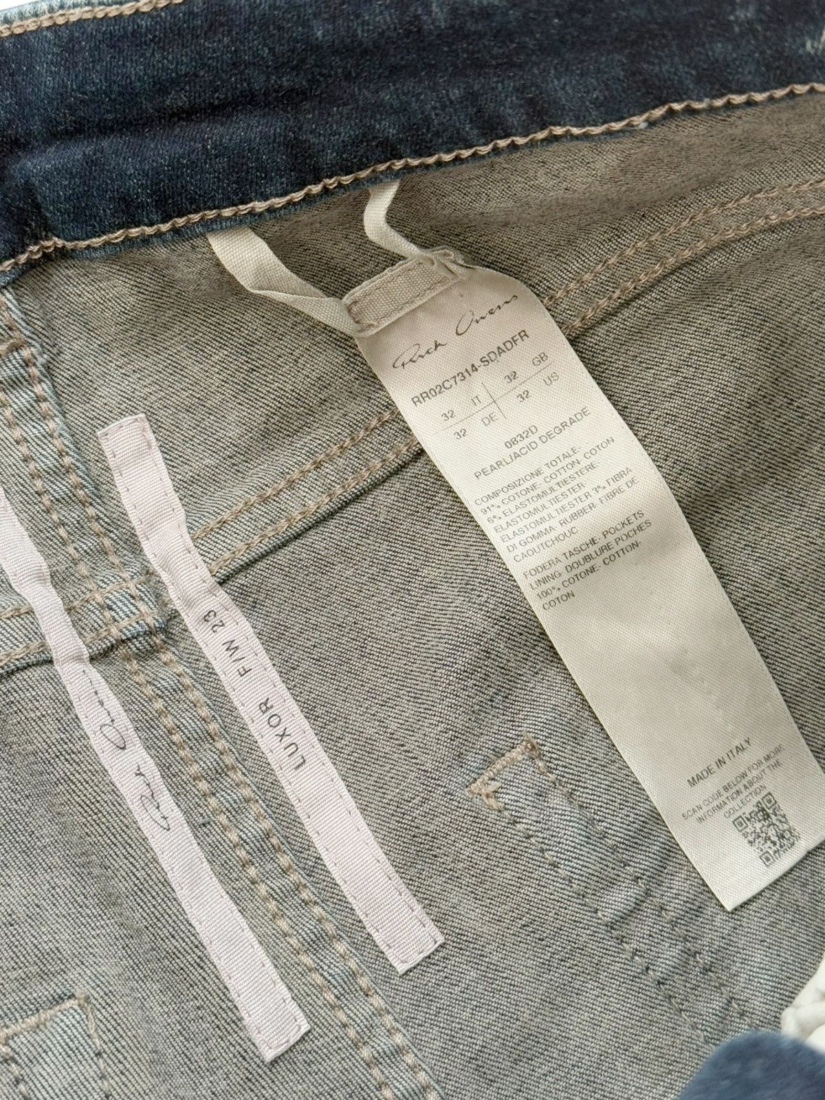 Rick Owens Luxor Tyrone Acid Degrade Denim Jeans Distressed Size US 32 / EU 48 - 9 Thumbnail