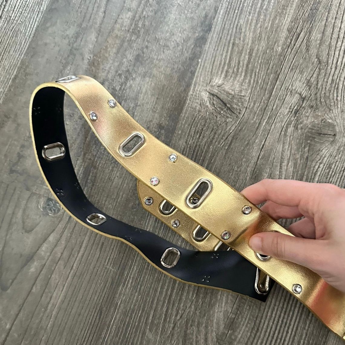 Other linea pelle gold silver hardware belt Size ONE SIZE - 2 Thumbnail