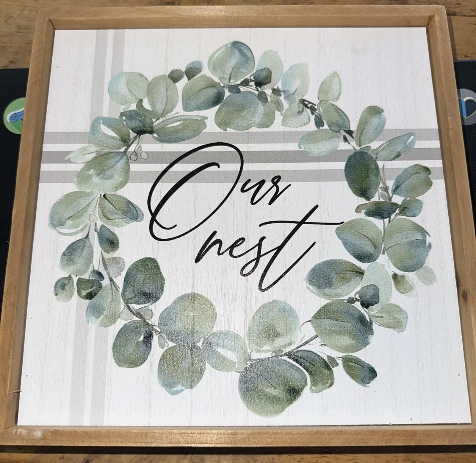 Other Our Nest Rustic Farmhouse Style Wood Sign Wall Décor 10X10” Size ONE SIZE - 1 Thumbnail