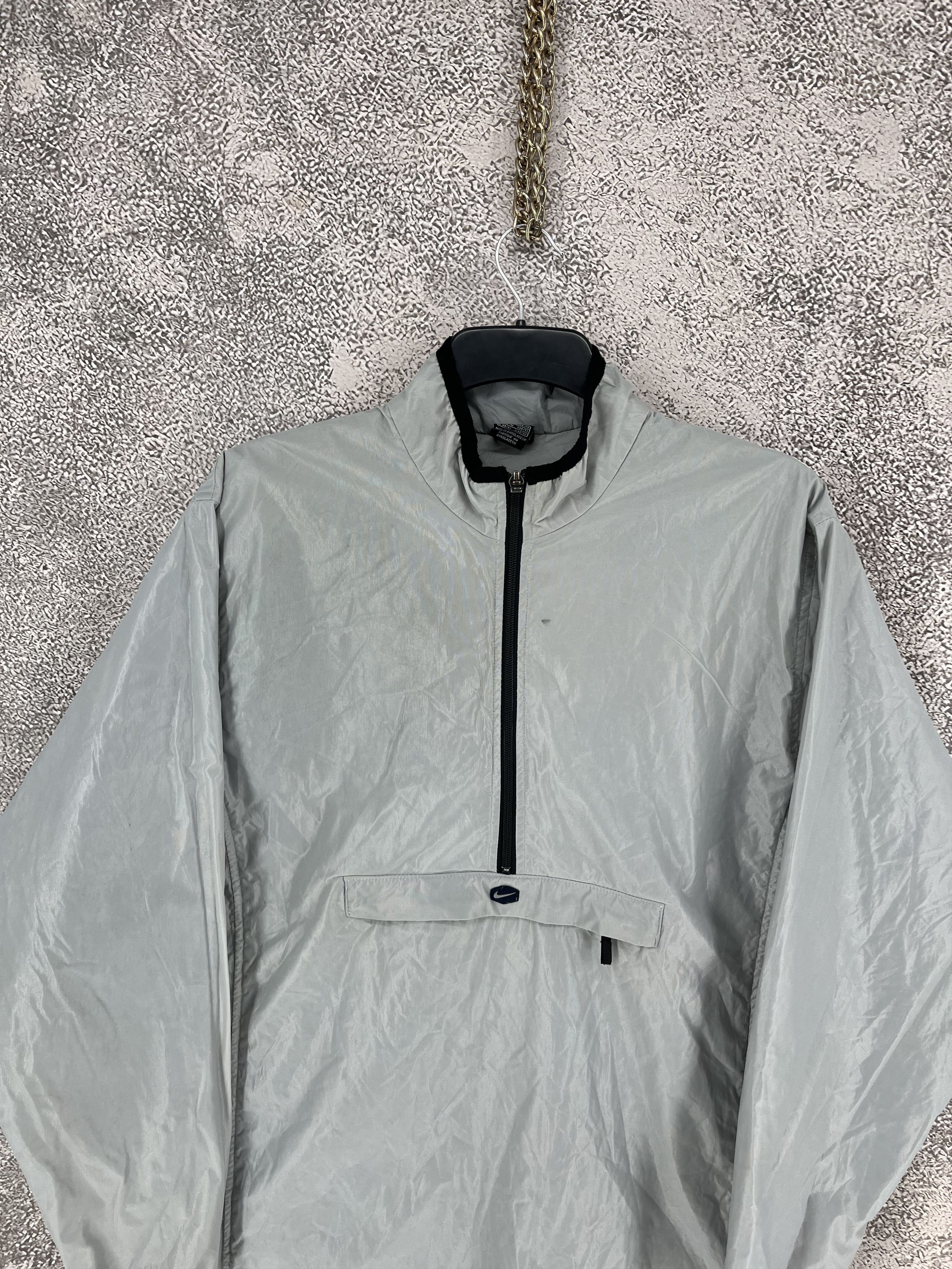 Nike Vintage Nike Pullover Windbreaker Hoodie Grey Size-M Size US M / EU 48-50 / 2 - 7 Thumbnail