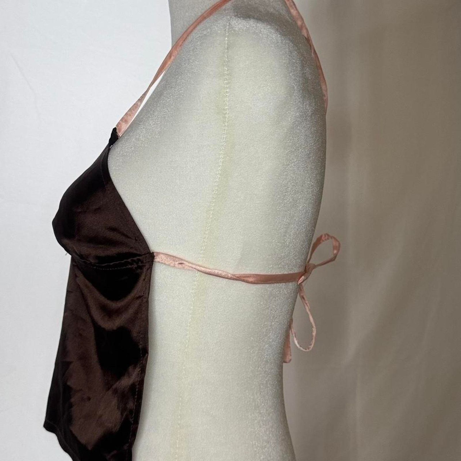 Other Enduring kairos brown and pink silk backless halter Size XS / US 0-2 / IT 36-38 - 7 Thumbnail